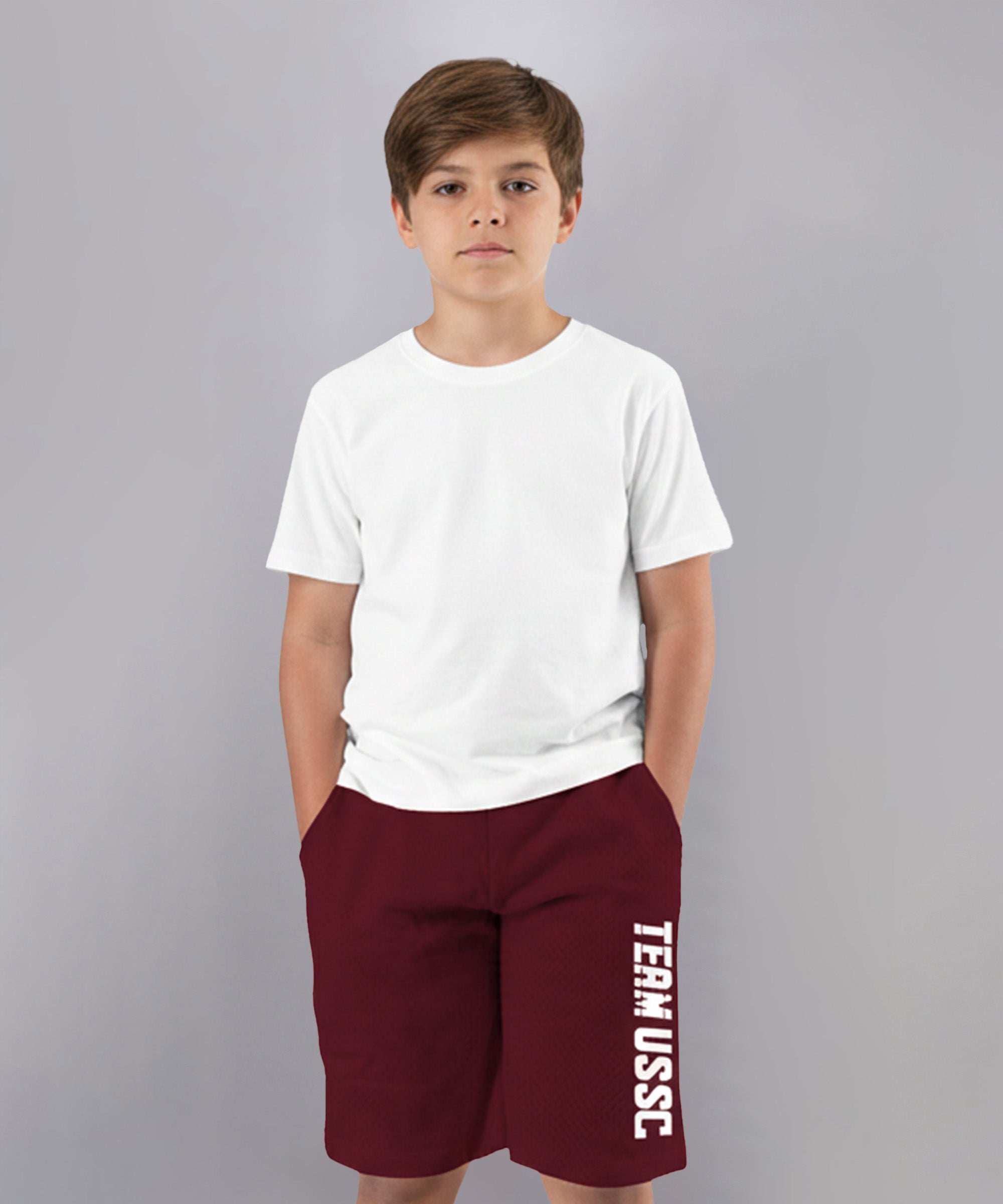 Boys Cotton Printed Bermuda USSC Shorts