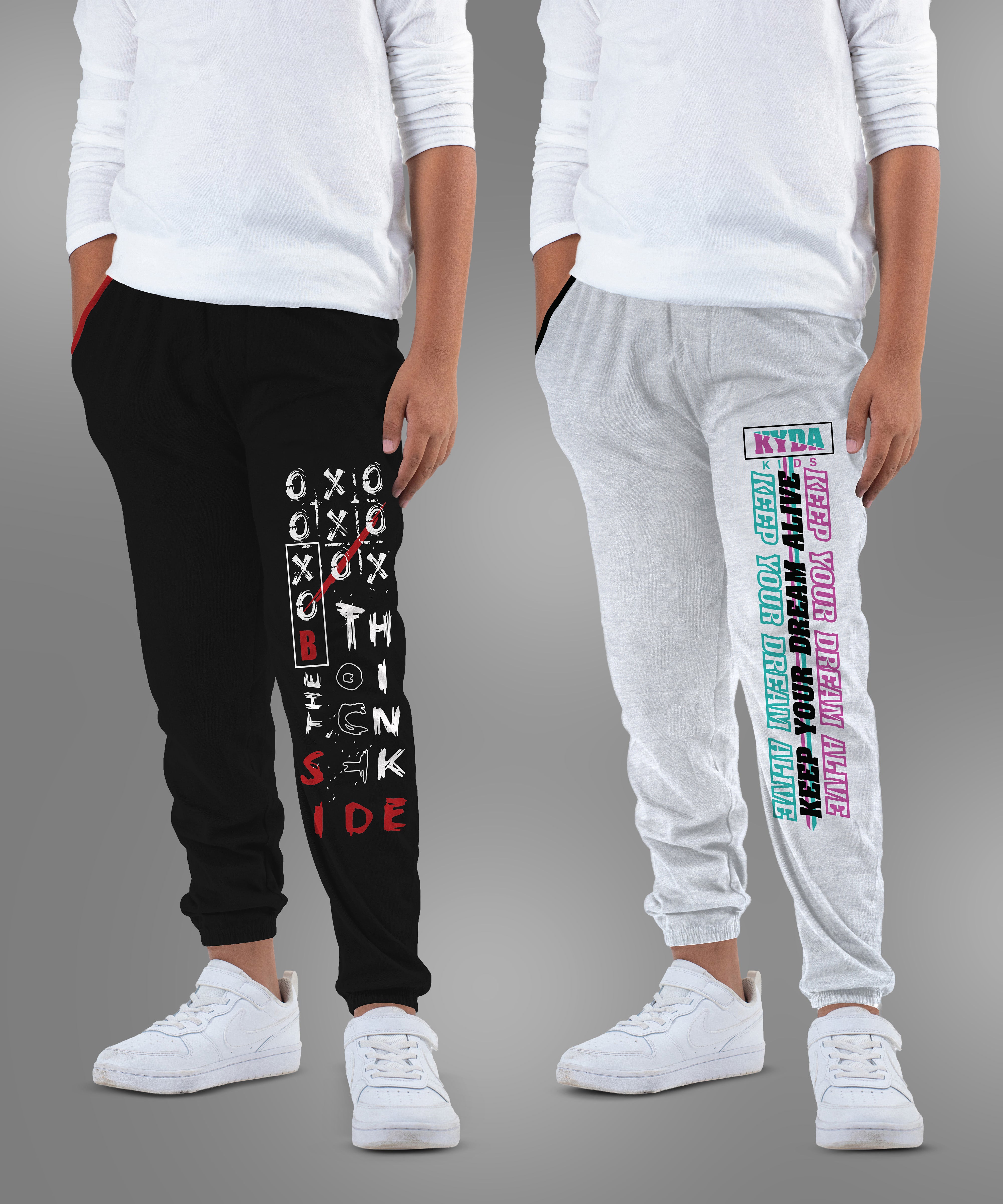 Boys Printed Track Pant (Pack of 2)