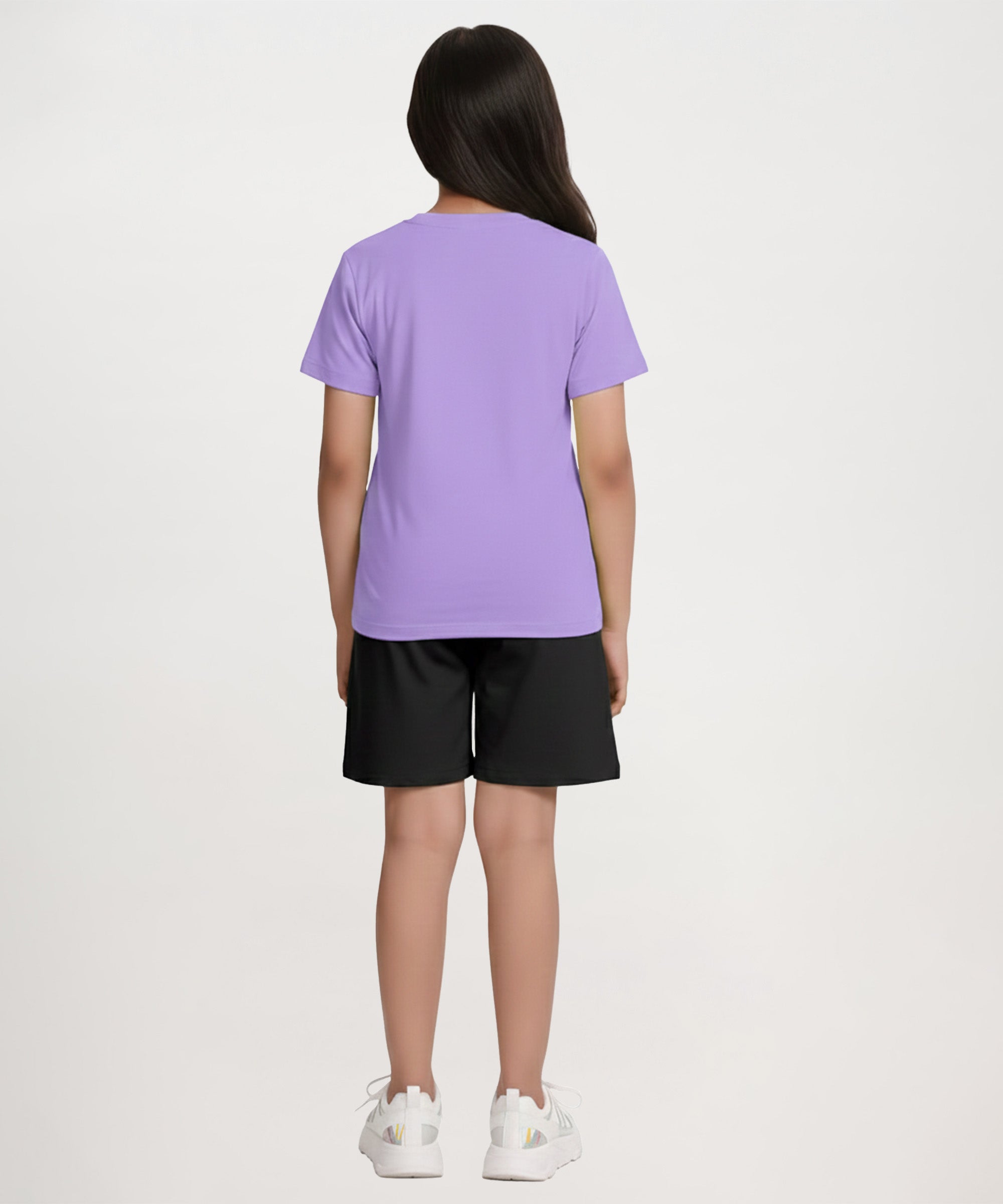 Girls Premium Printed Clothing Set | Purple&Black