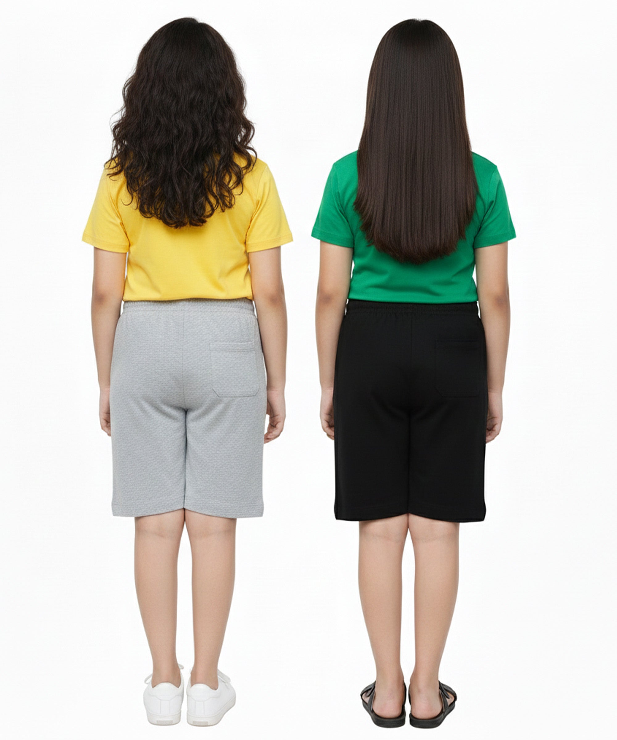 Girls Premium Cotton Printed Shorts | Pack of 2