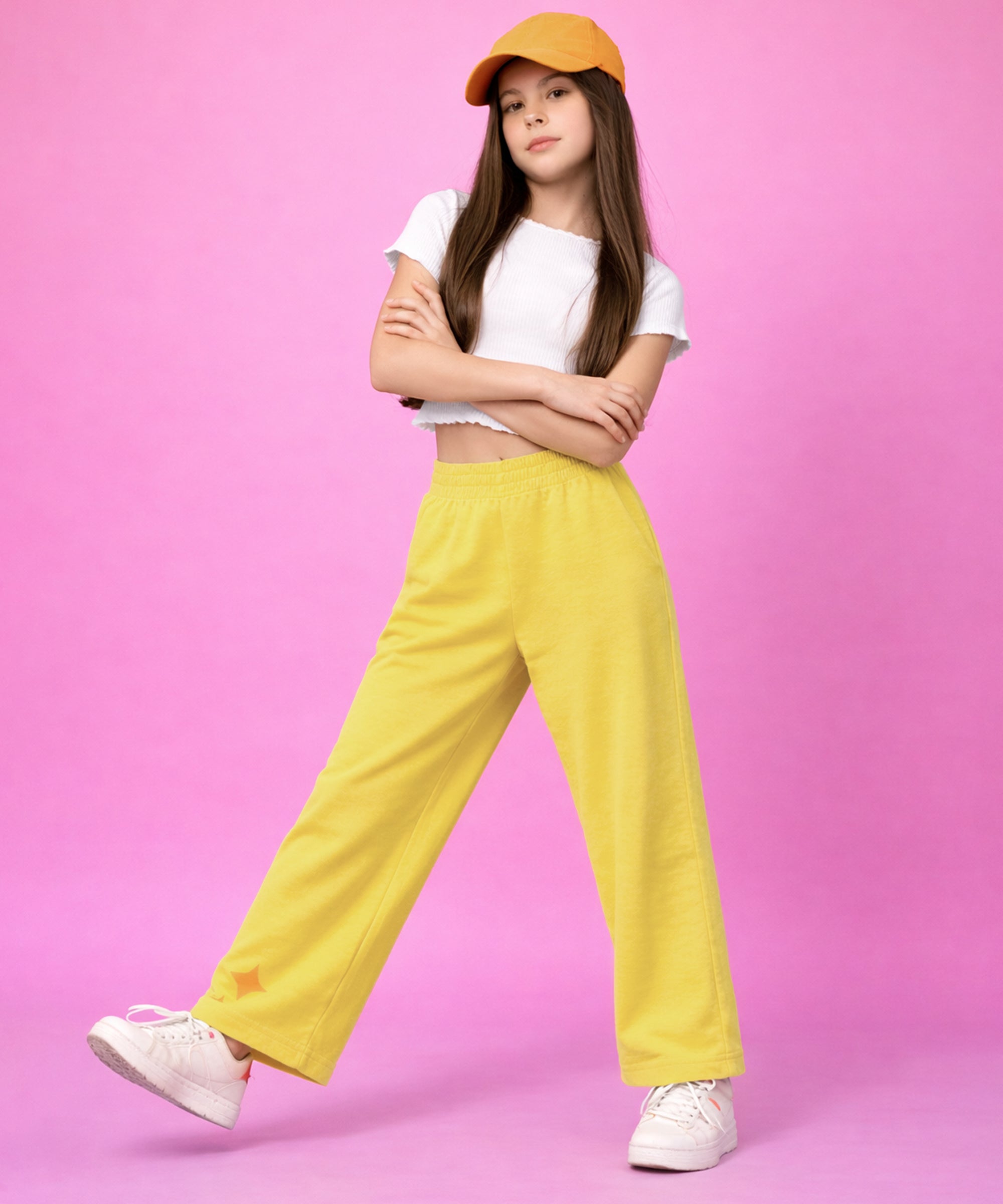 Girls Premium Cotton Wide Leg Palazzo Pants | Elastic Waist | Summer Wear
