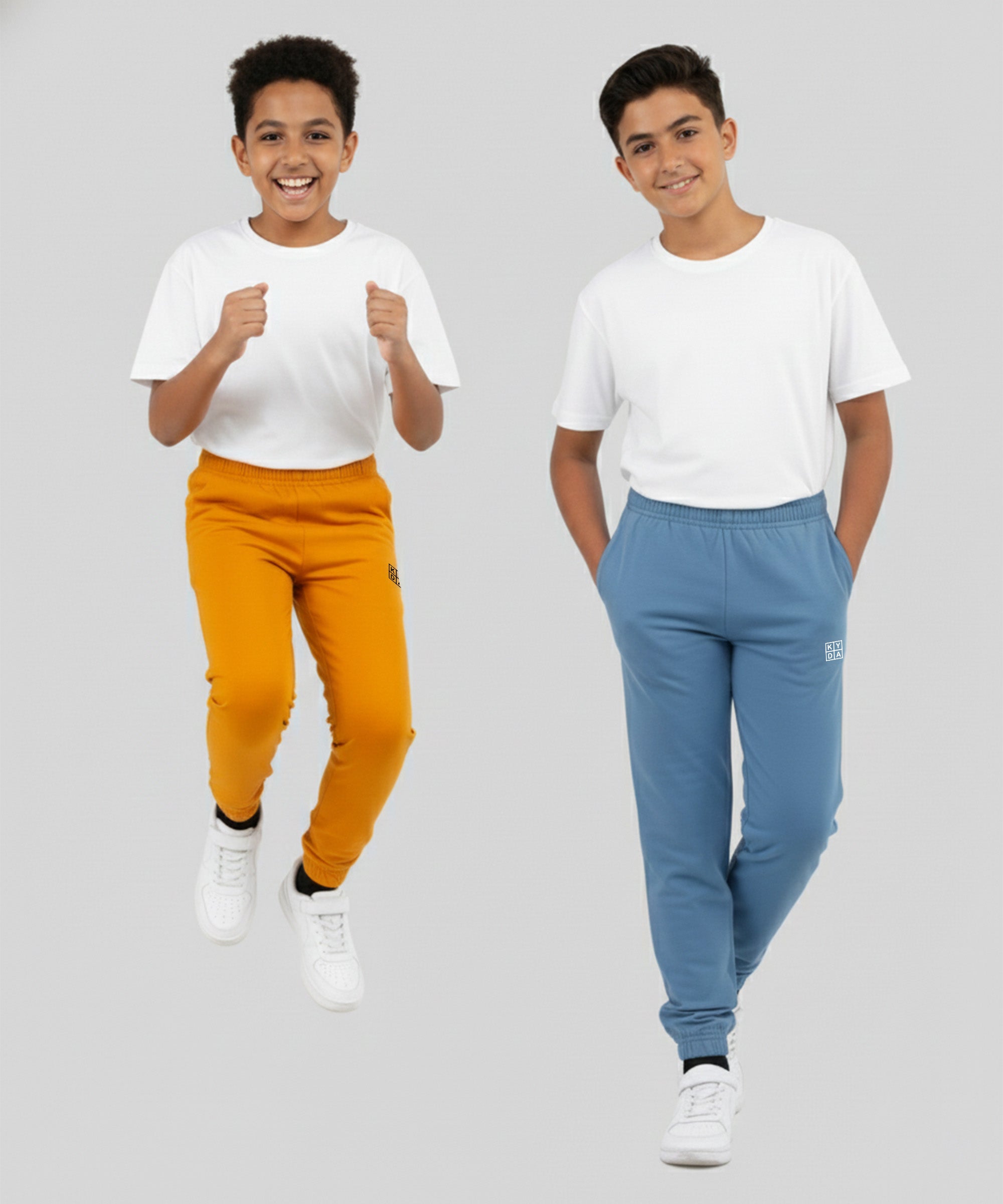 Basic Joggers | Mustard Yellow, Blue