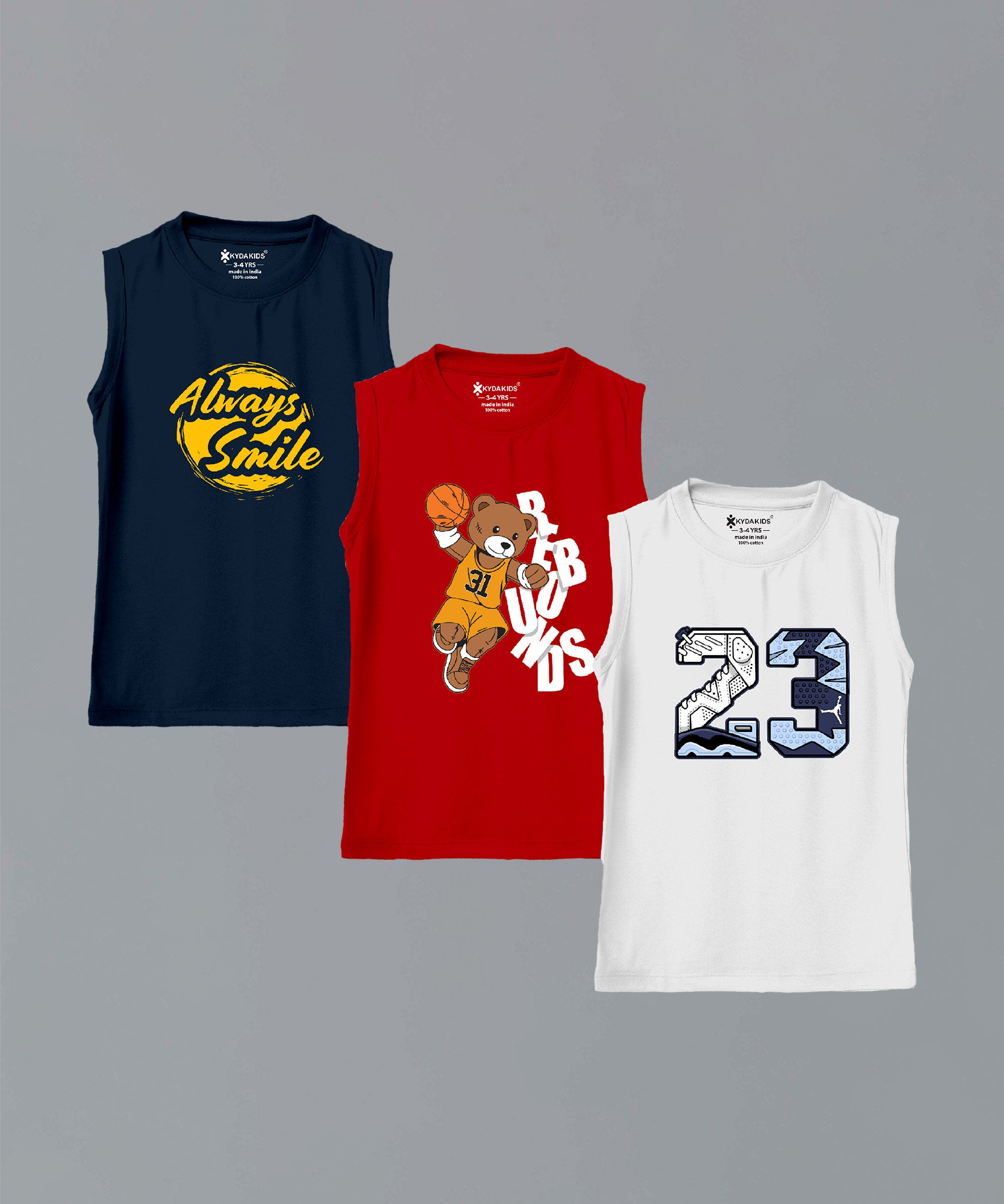 Relaxed Fit Boys Premium Printed Vests