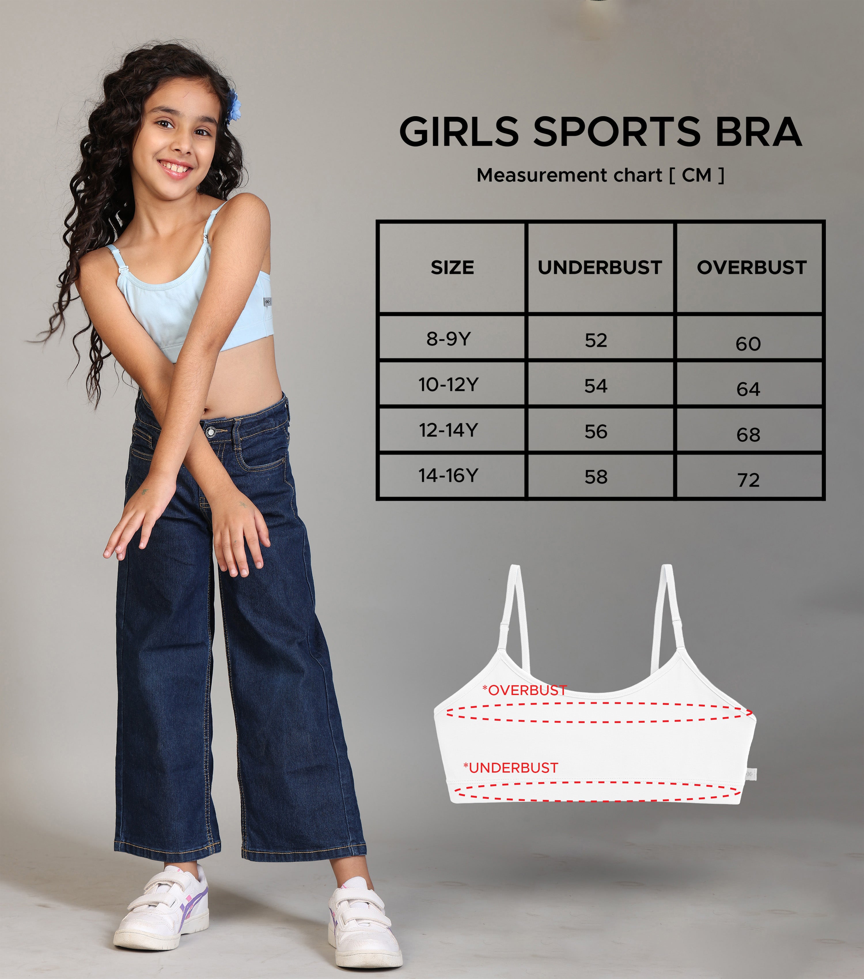 Soft Lycra Cotton Full Coverage Bra P2 | Pre-Teen C10