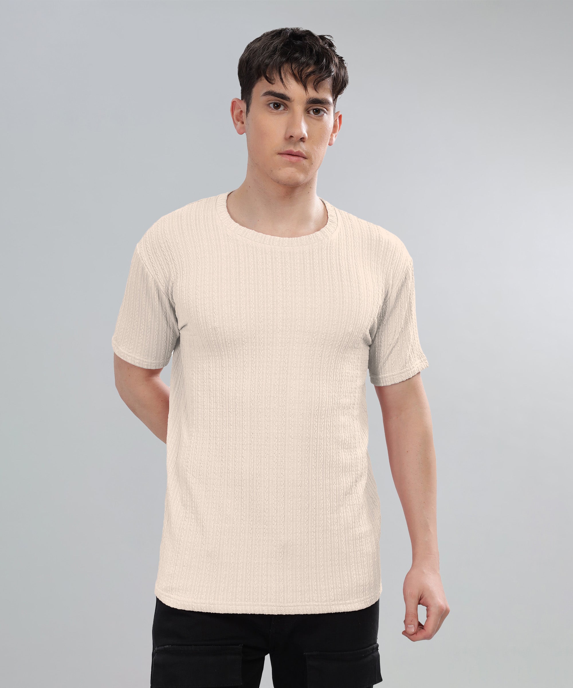 Textured T-Shirt: Regular fit