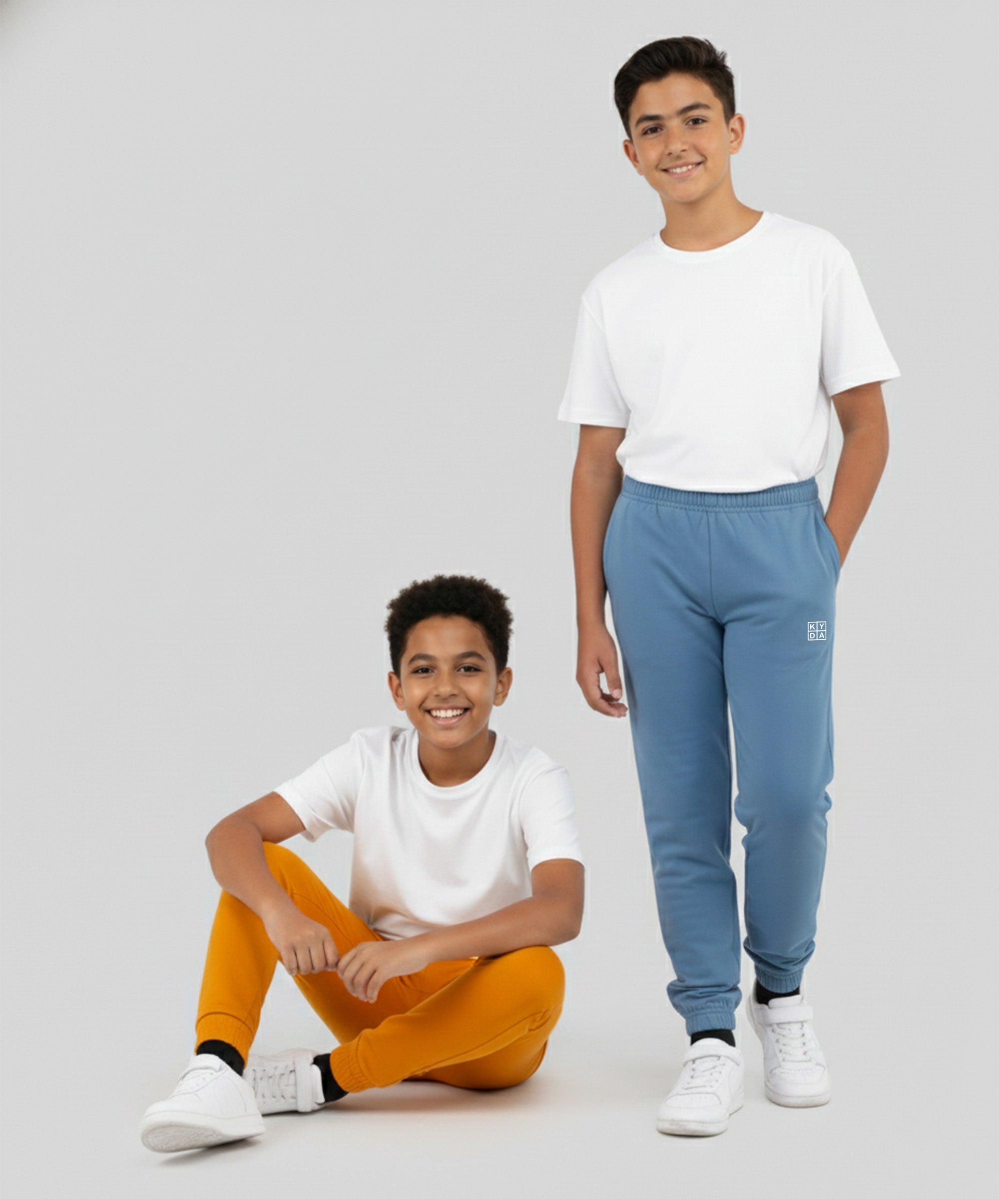 Basic Joggers | Mustard Yellow, Blue