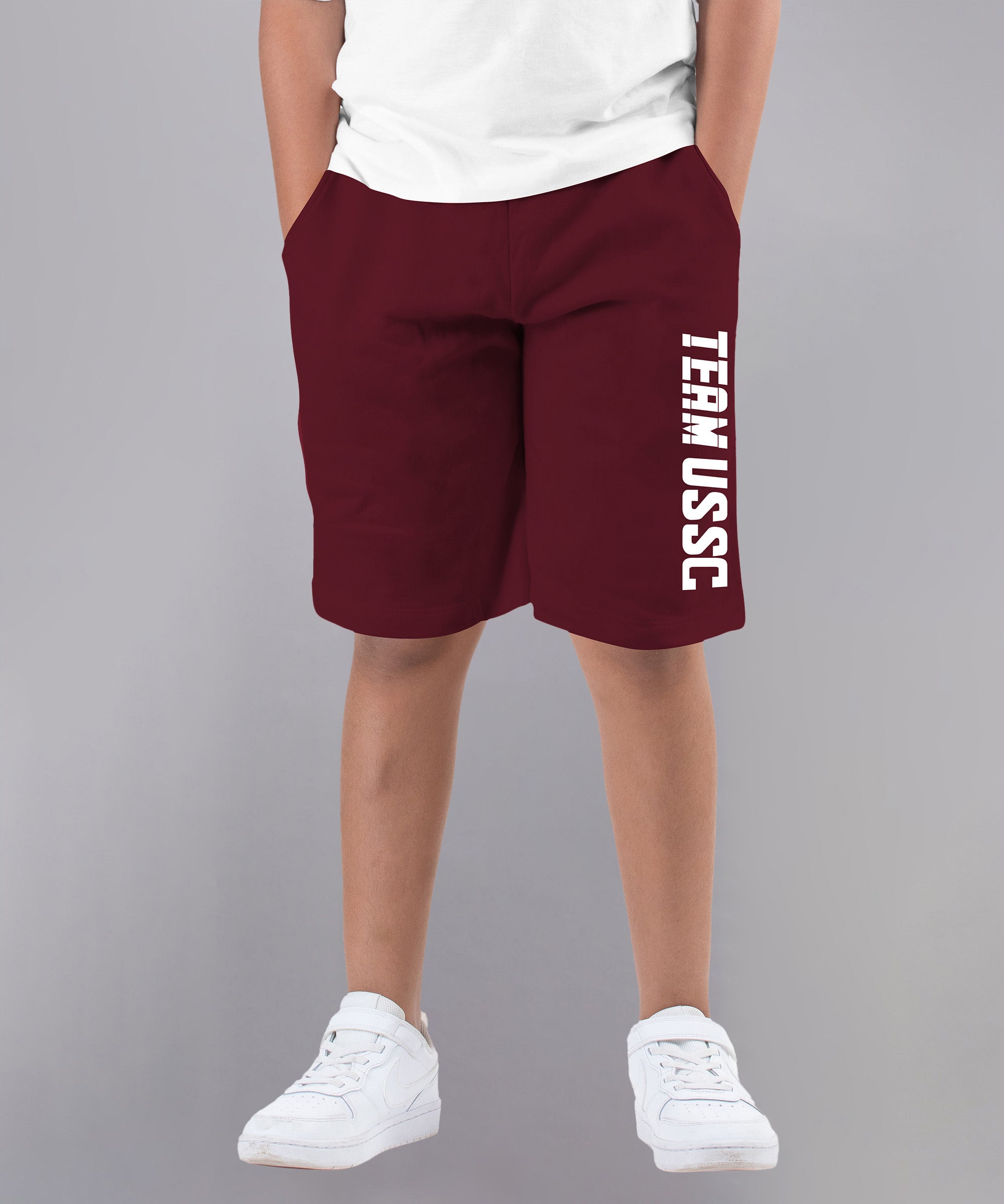 Boys Cotton Printed Bermuda USSC Shorts