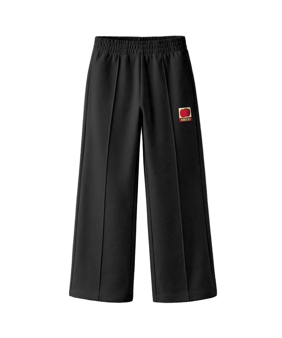 Girls Cotton Premium Solid Wide Leg Track Pants | P1