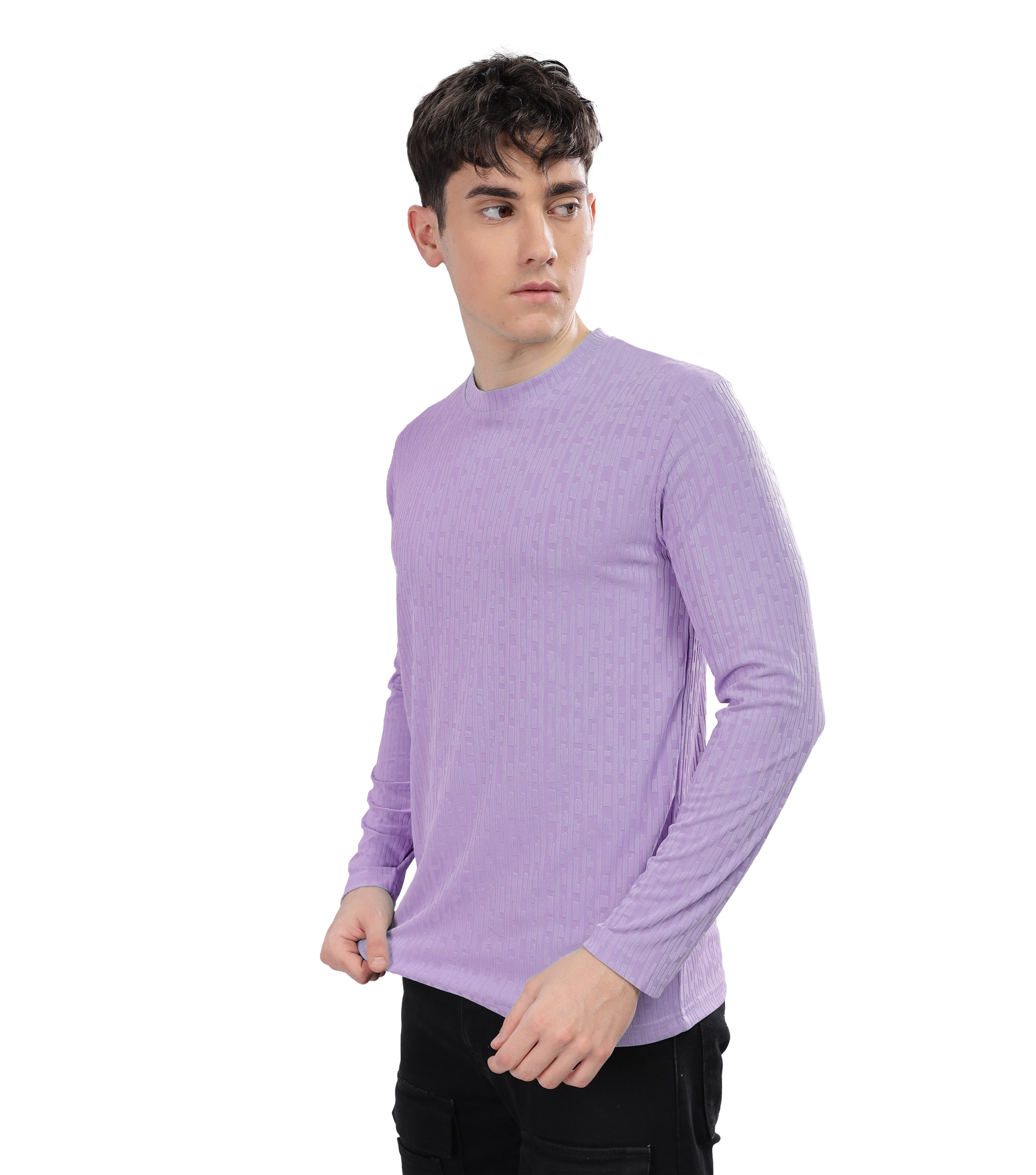 SHODOX® Men's Solid Polycotton Round Neck Full Sleeve Regular fit Tshirt (Pack of 1)