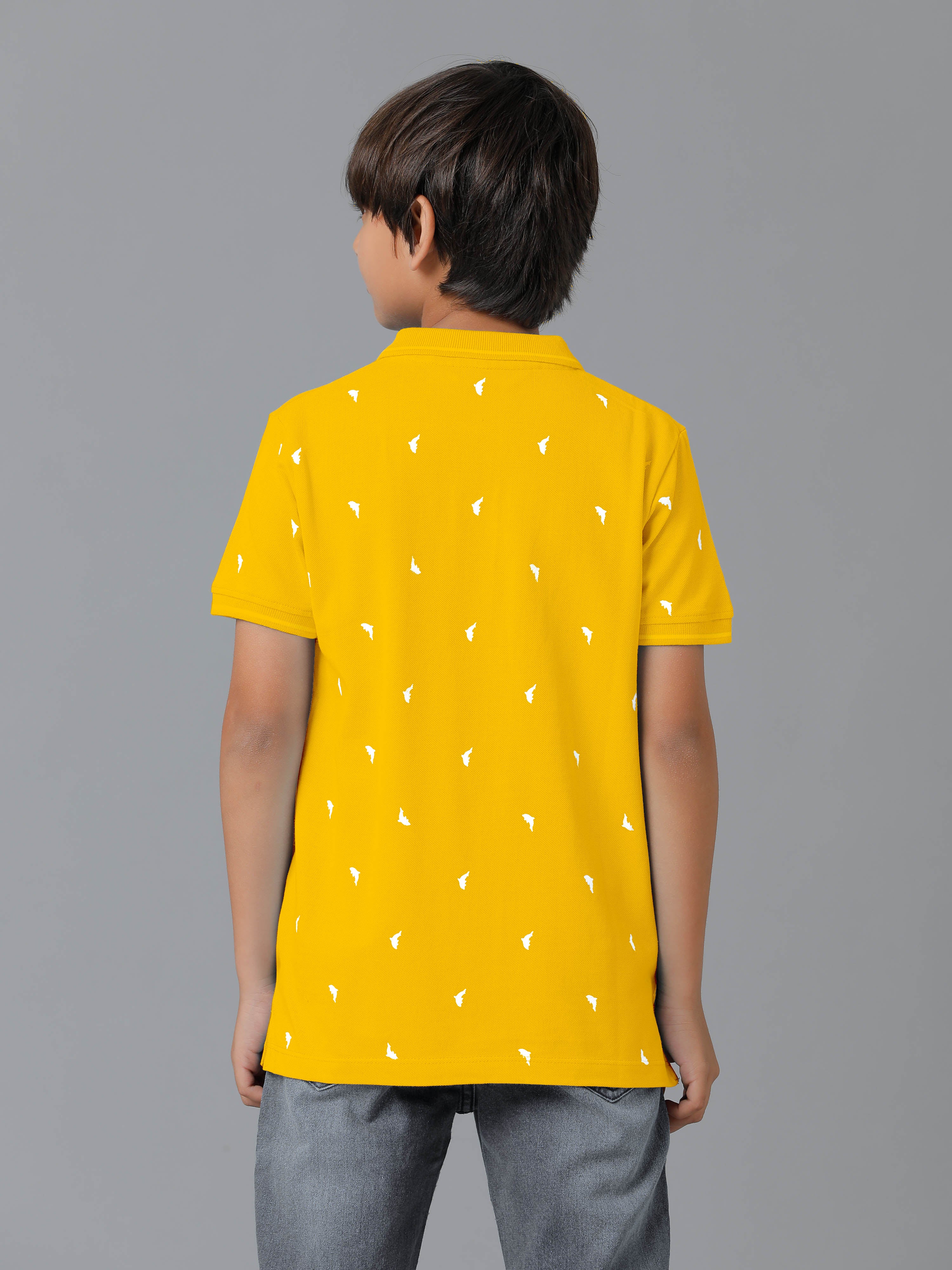 Boys Polo Collar-Shirts | Yellow