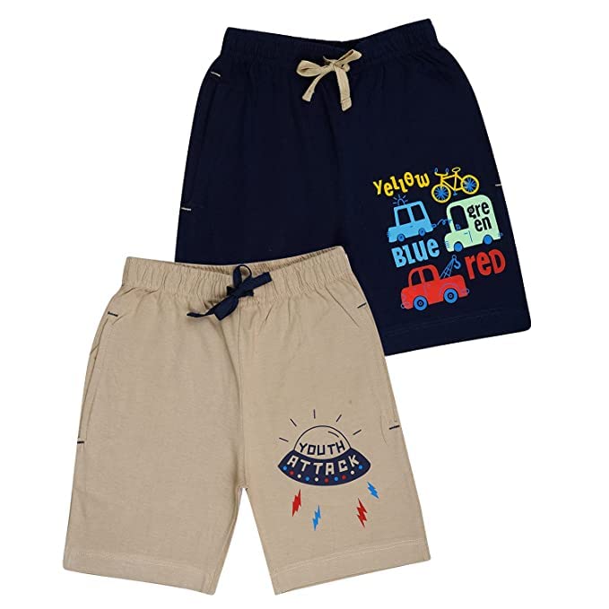 Kids Unisex Desert Printed Regular Fit Vintage Trousers Multicolor (Pack of 2)