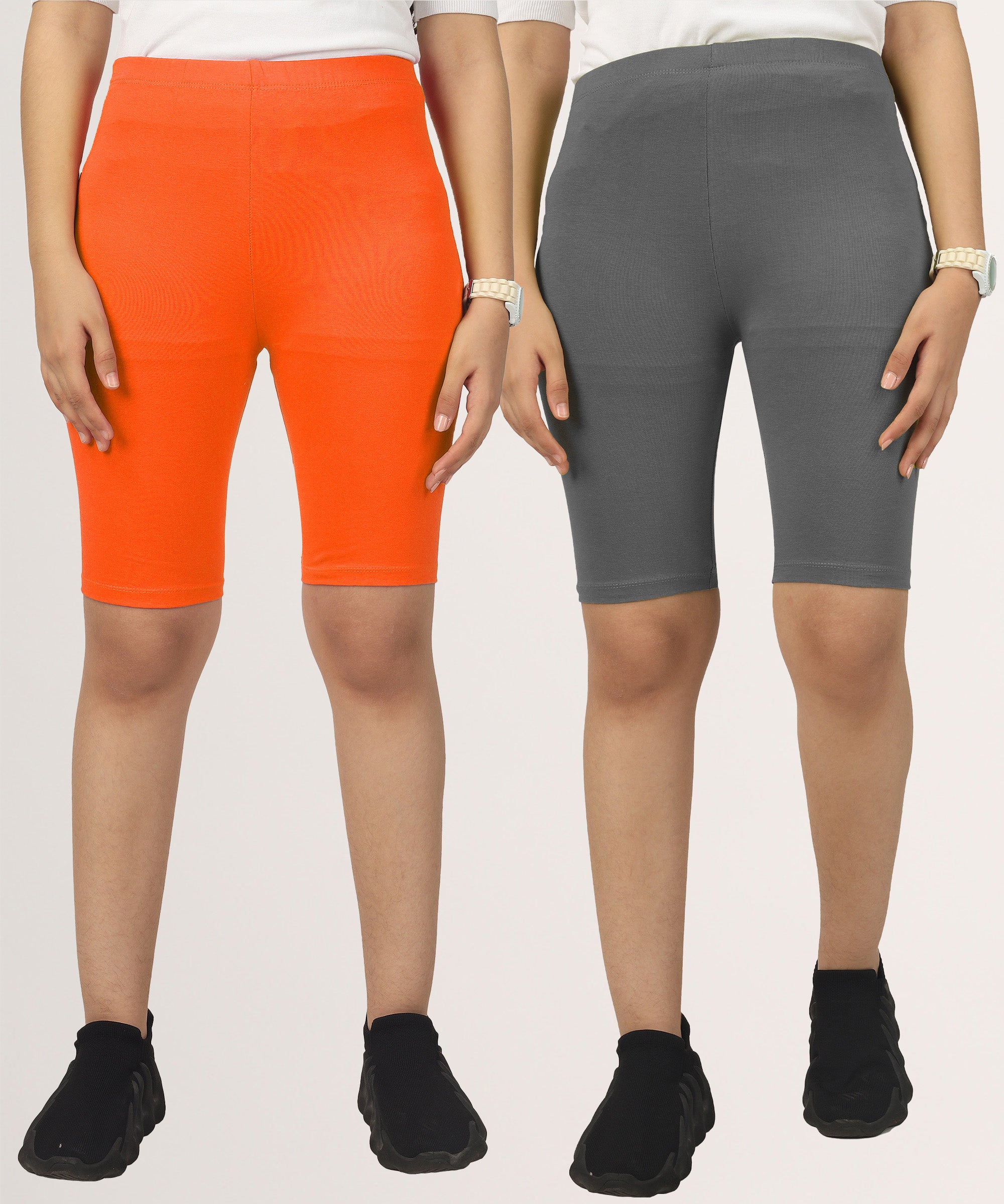 Girls Cycling Shorts | Active Wear (Pack of 2)
