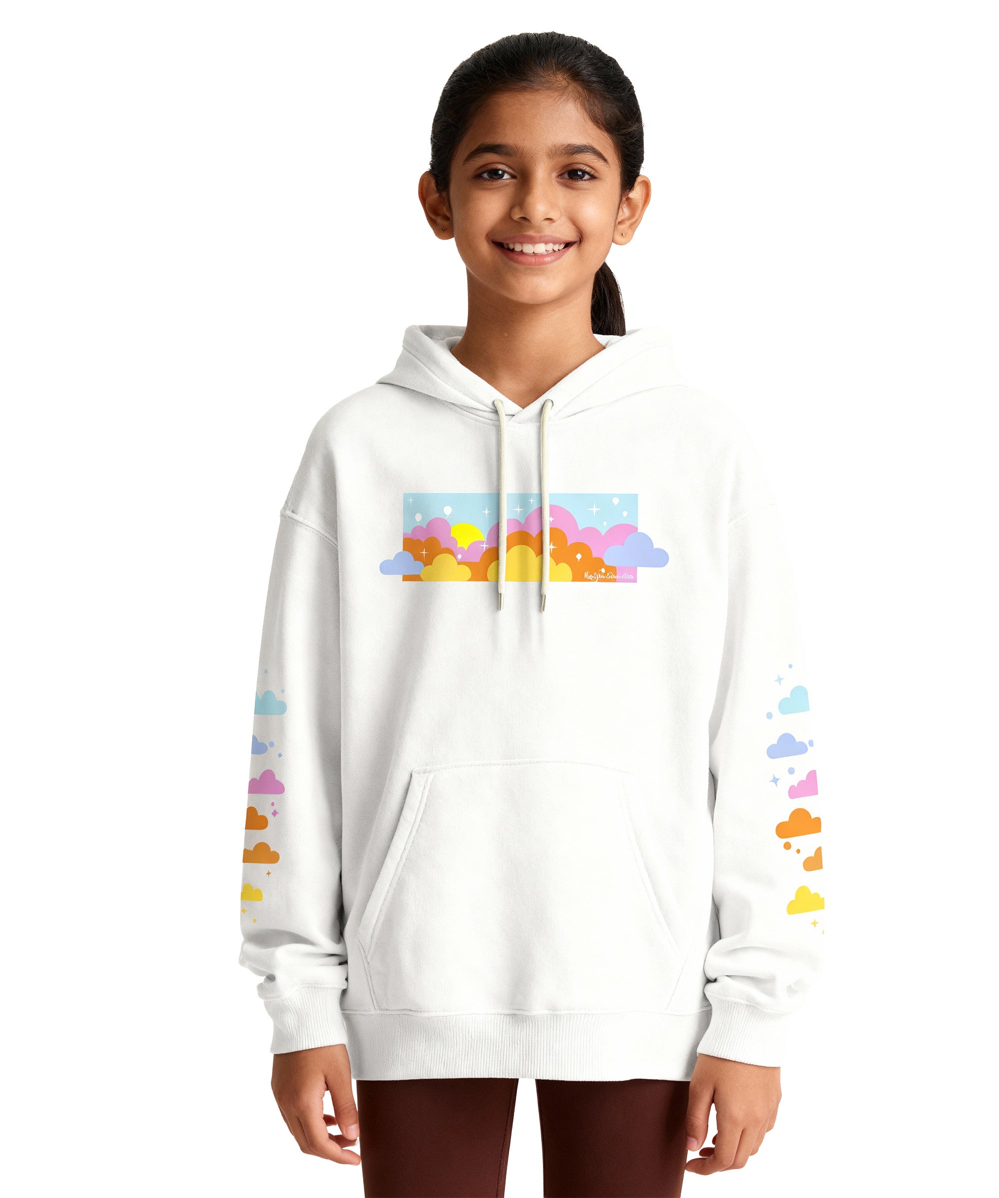 Girls Premium Printed Hoodie