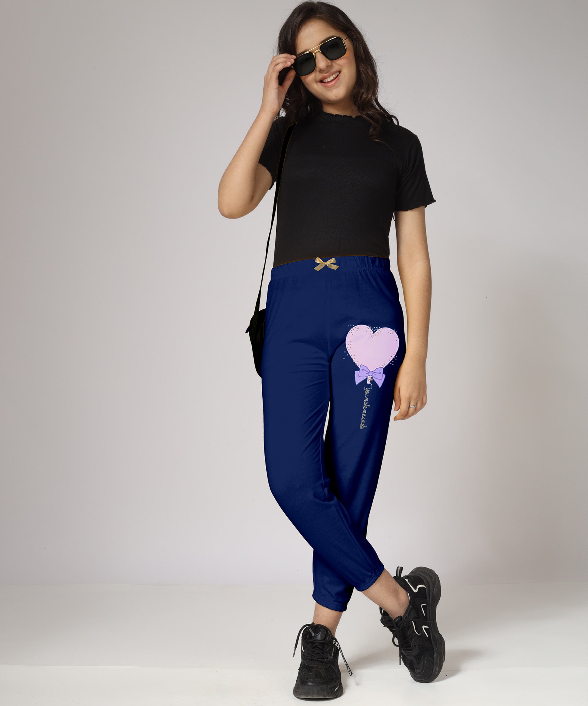 Girl's Regular fit Track Pants (GP3A_C4_Combo 3)