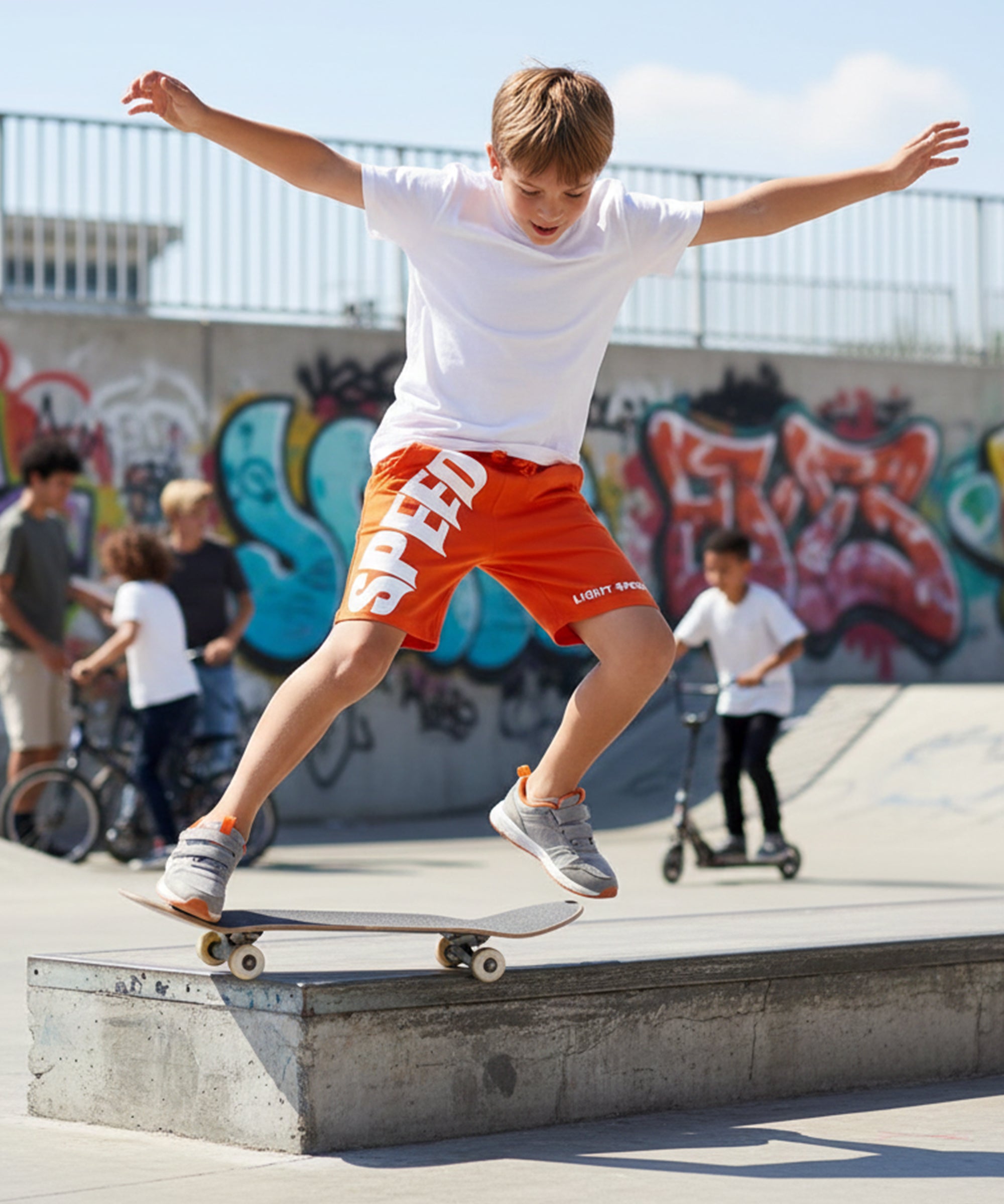 Kids Unisex Cotton Printed Shorts V2 (Pack of 3)