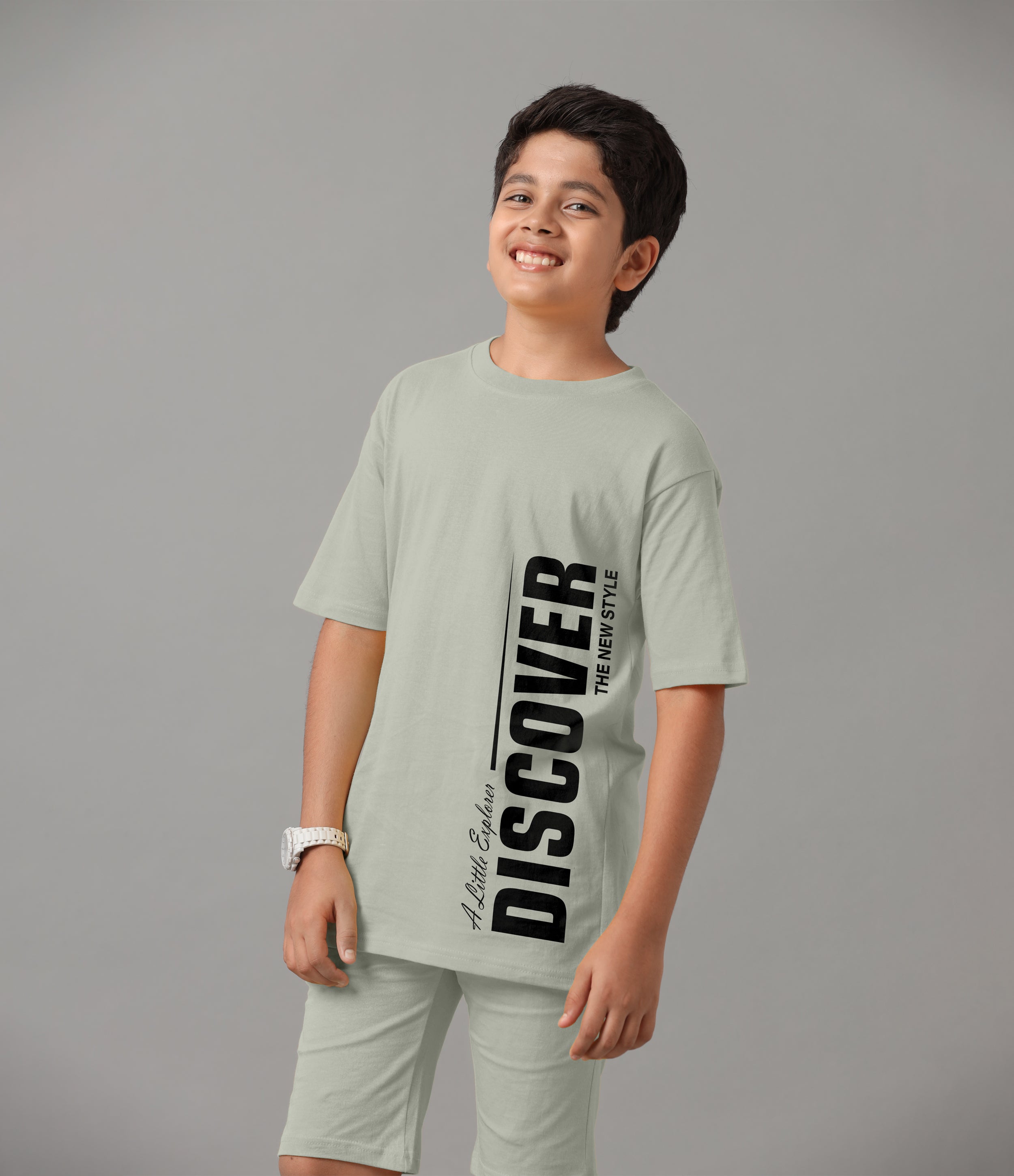 Relaxed Fit Boys Co-ords | Grey