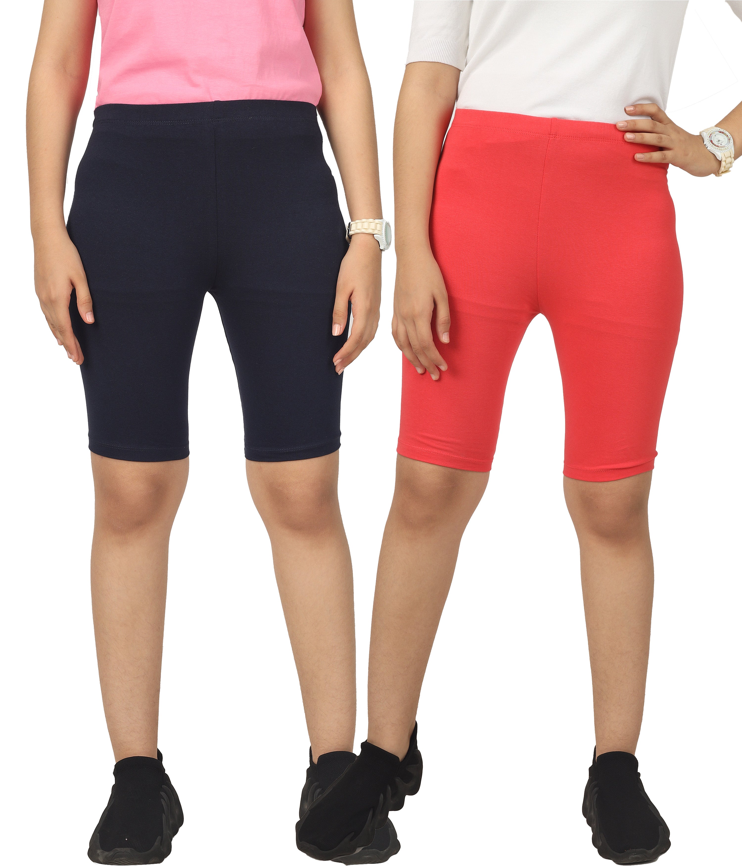 Girls Cycling Shorts | Active Wear (Pack of 2)