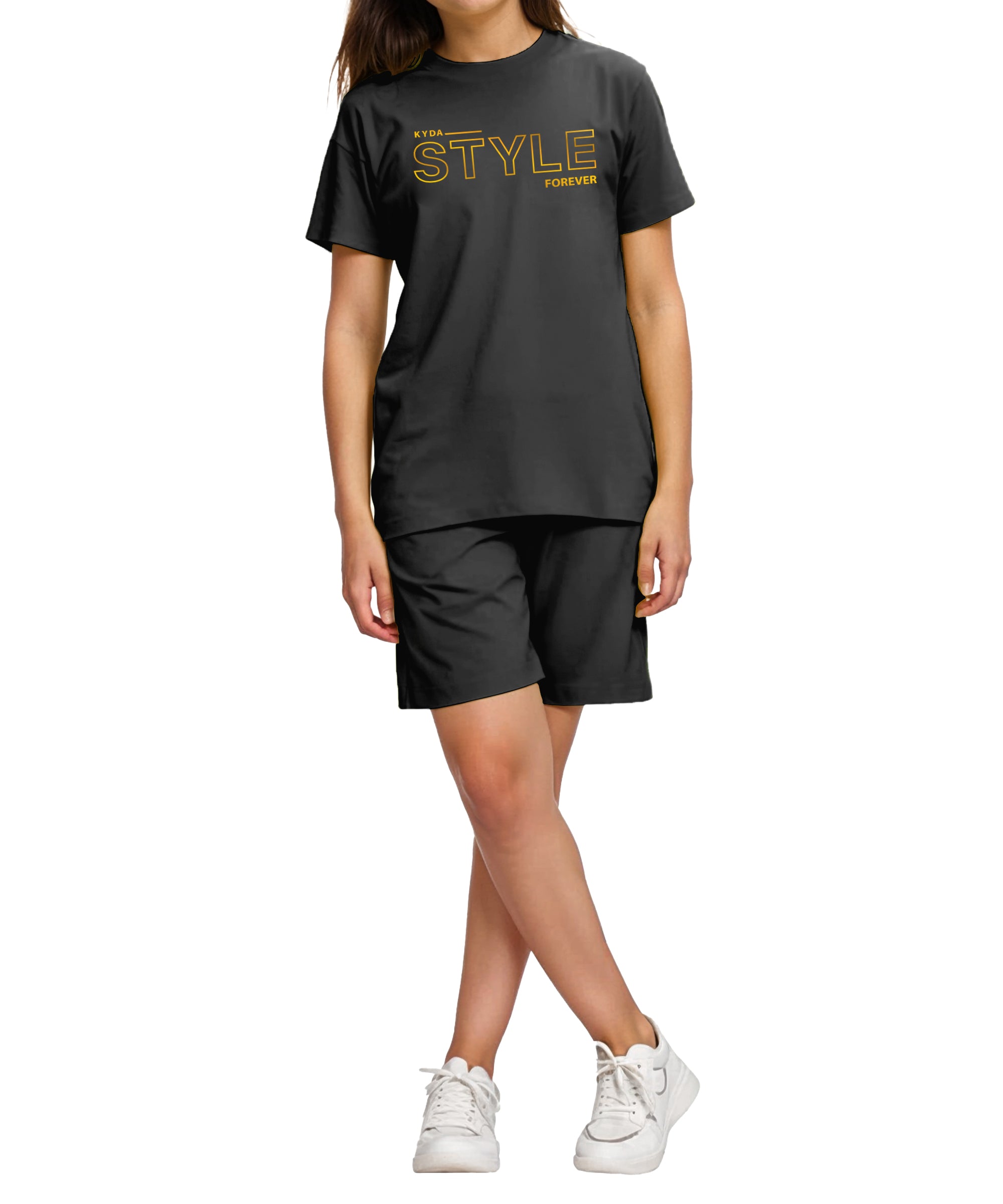 Butterfly Sequence Long Top | Black