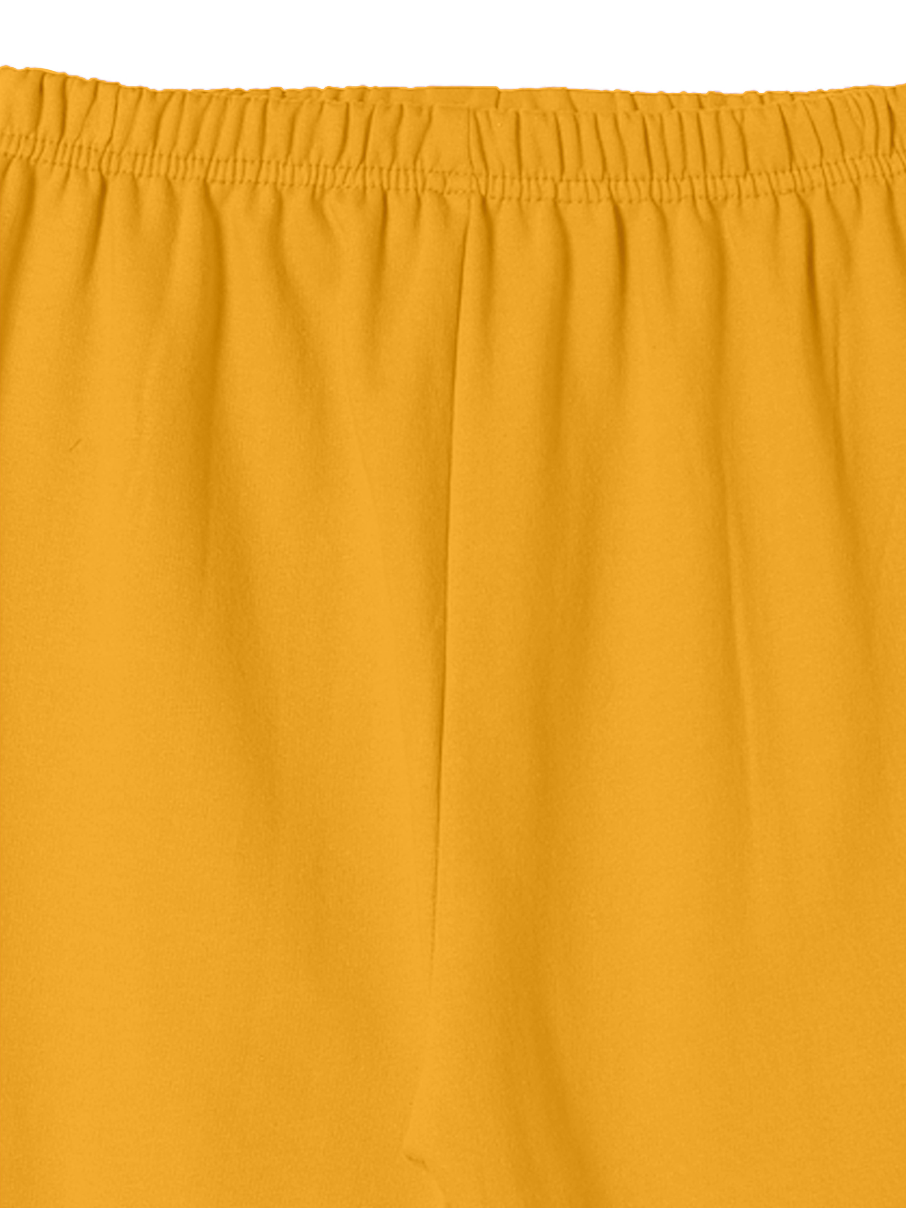 Girls printed Joggers | Yellow