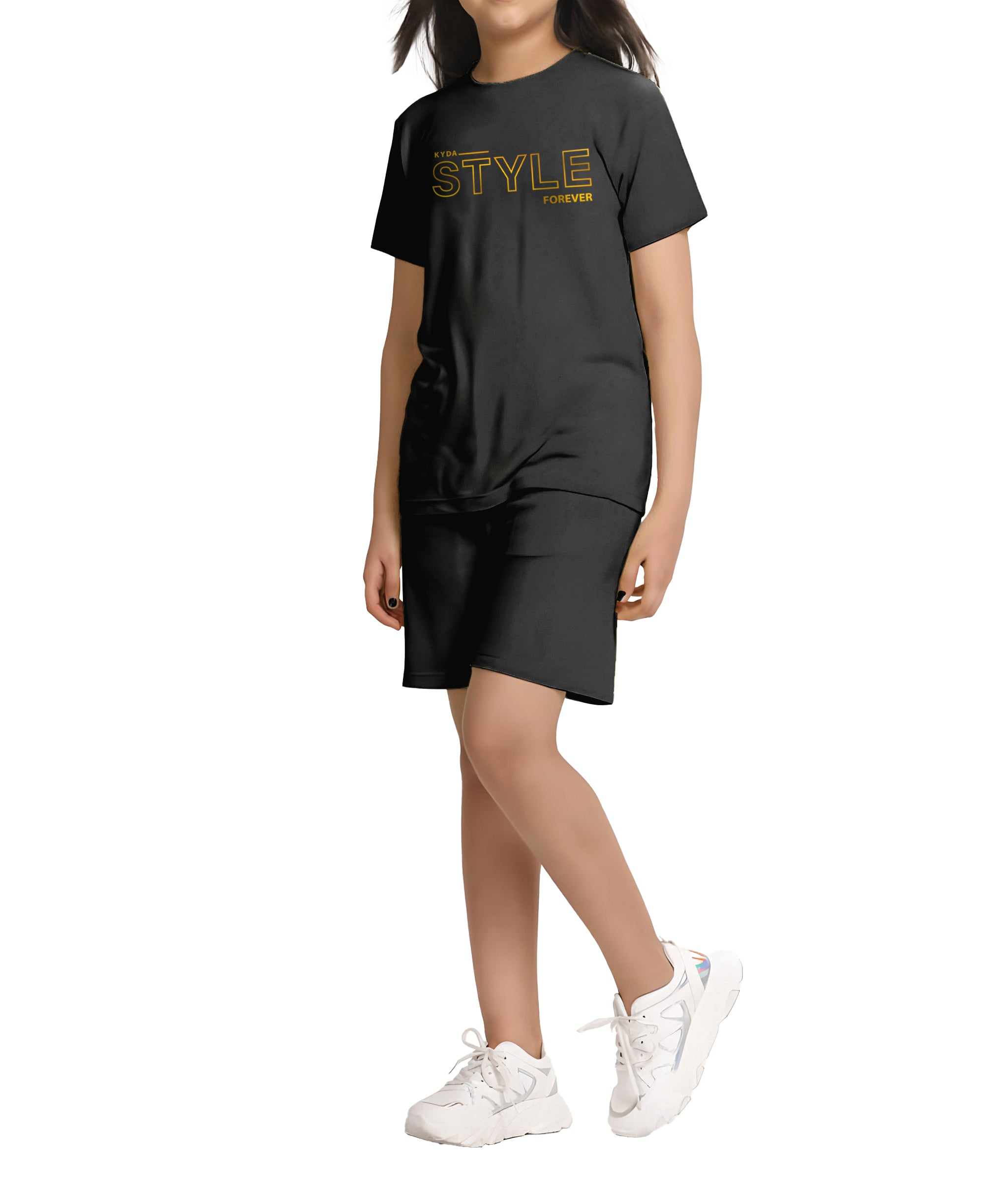 Butterfly Sequence Long Top | Black