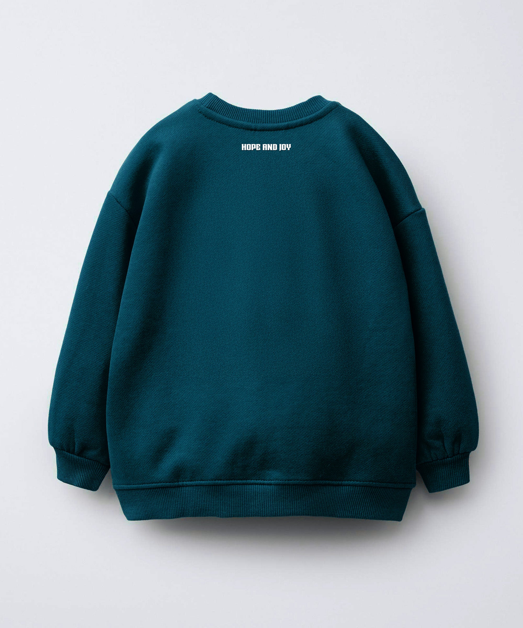 Premium Printed Cotton Solid Sweatshirt | Peacock Green