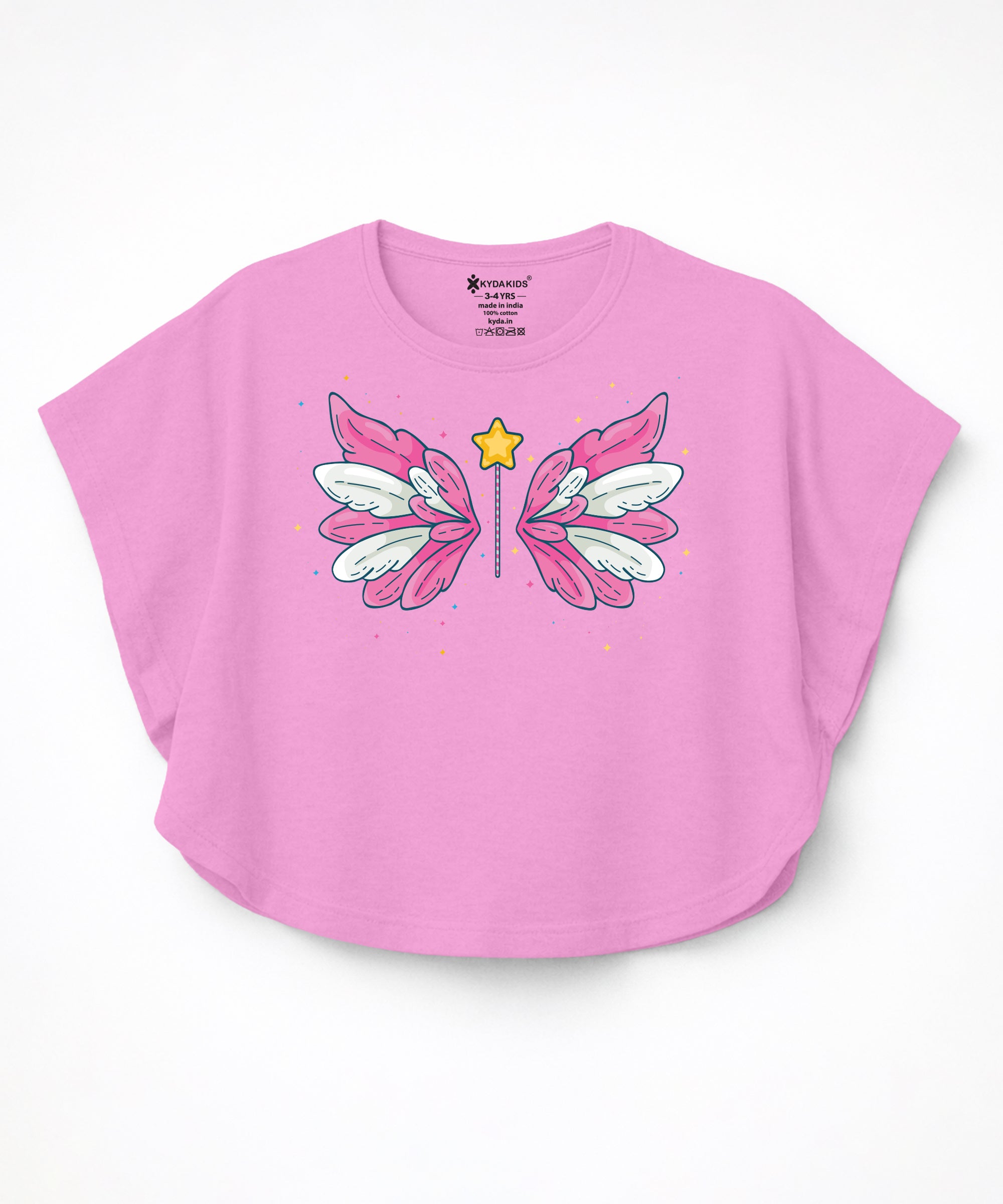 Girls Premium Cotton Butterfly Print Top & Palazzo Co-Ord Set