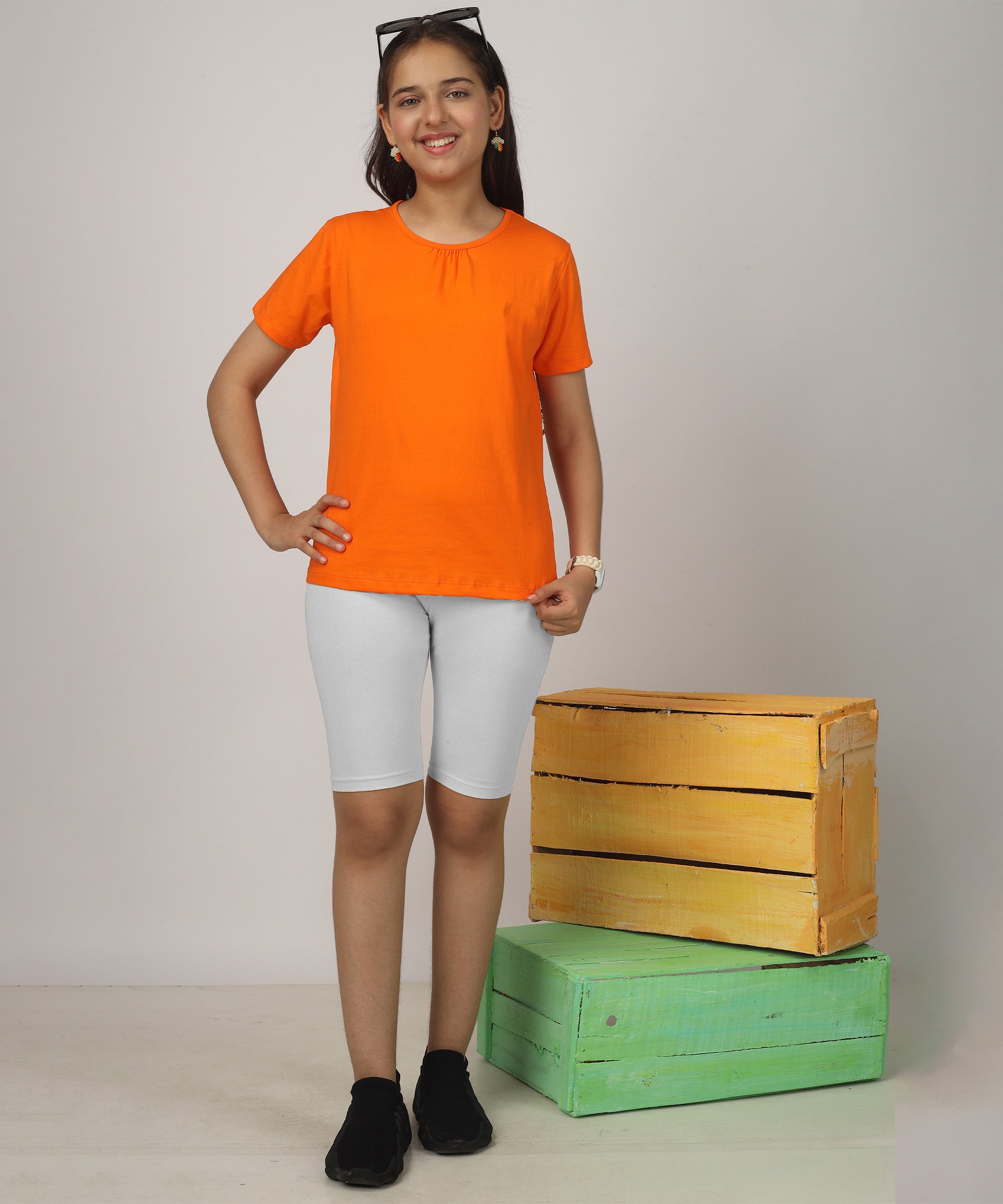 Girls Cycling Shorts | Active Wear (Pack of 2)