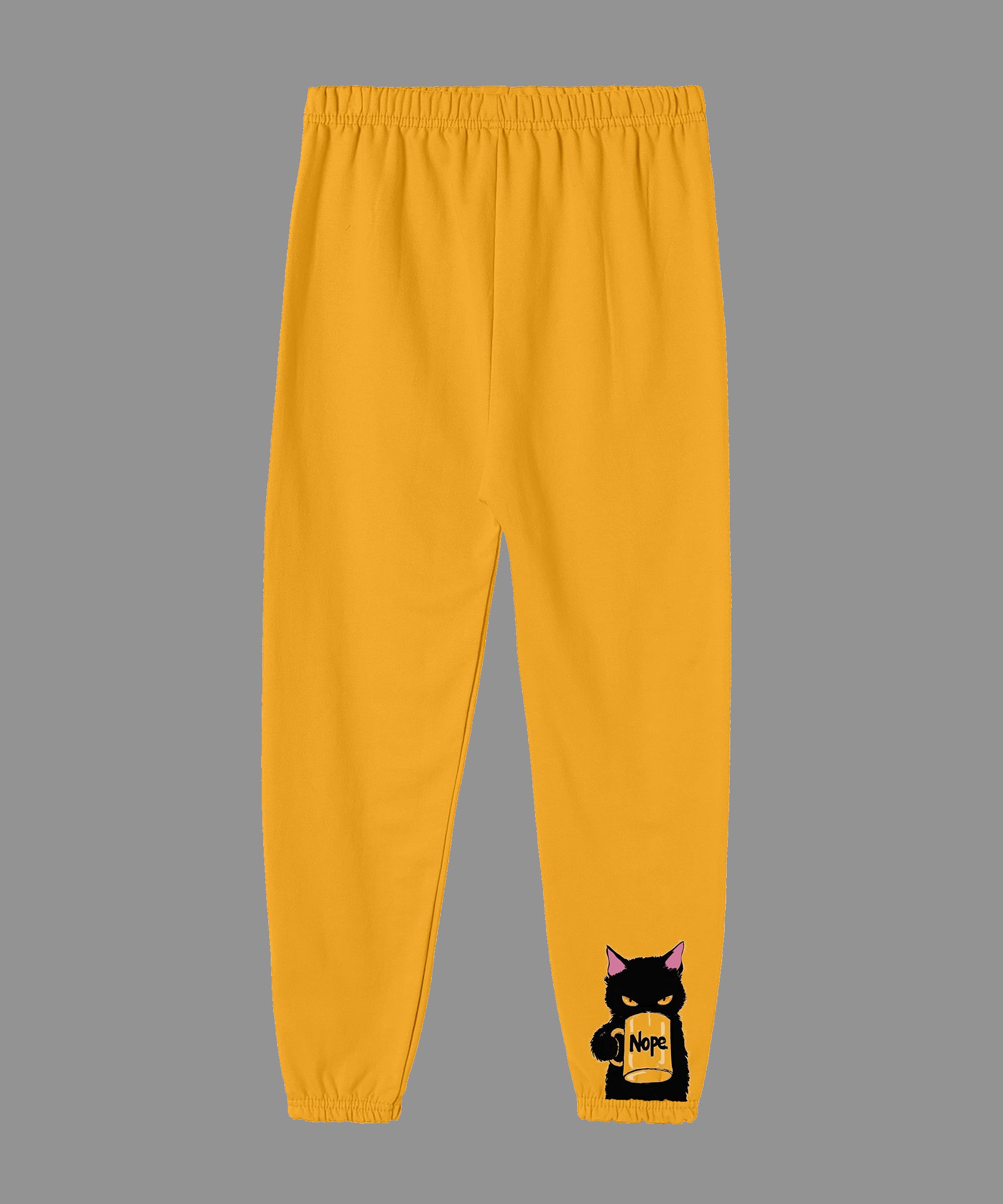 Girls printed Joggers | Yellow