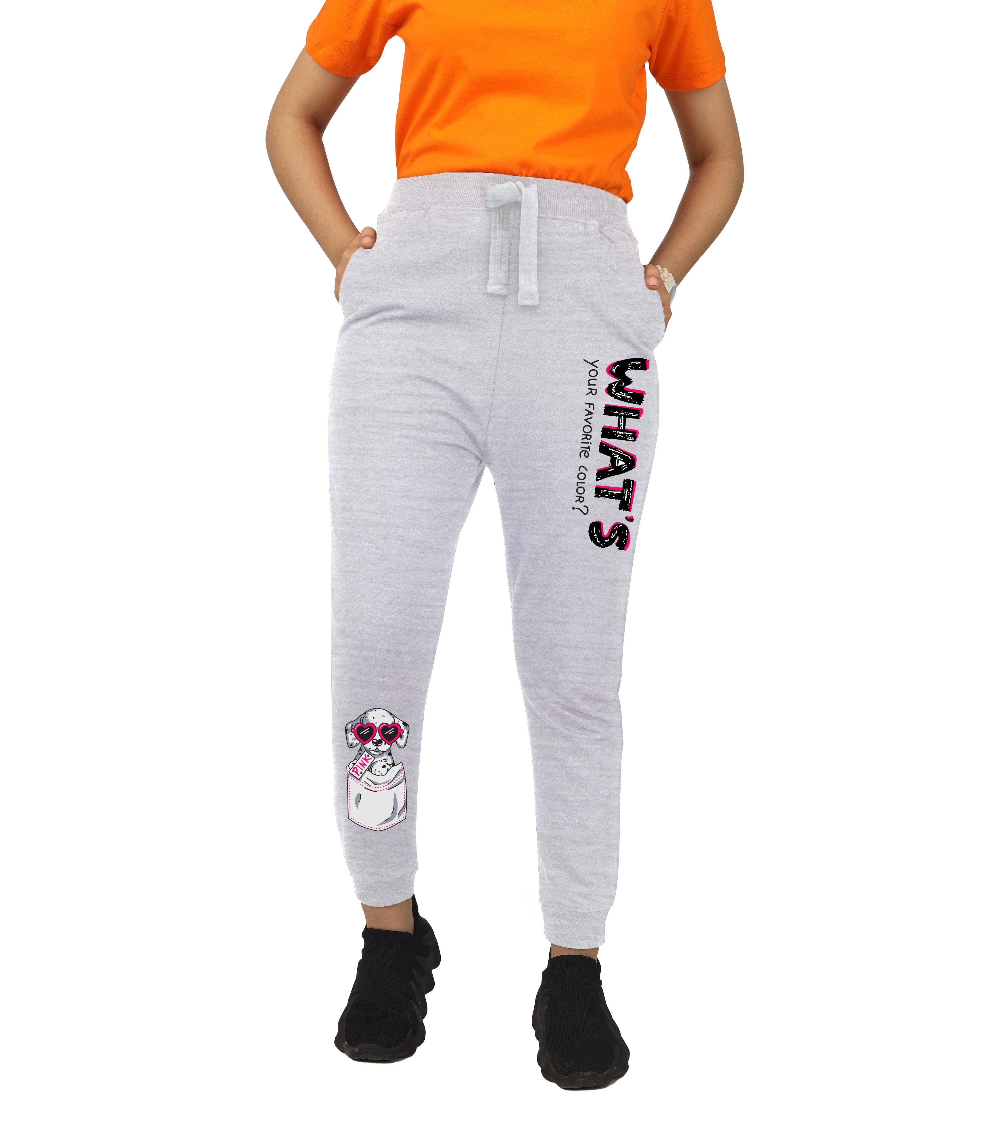 Printed Premium Trouser | White Melange