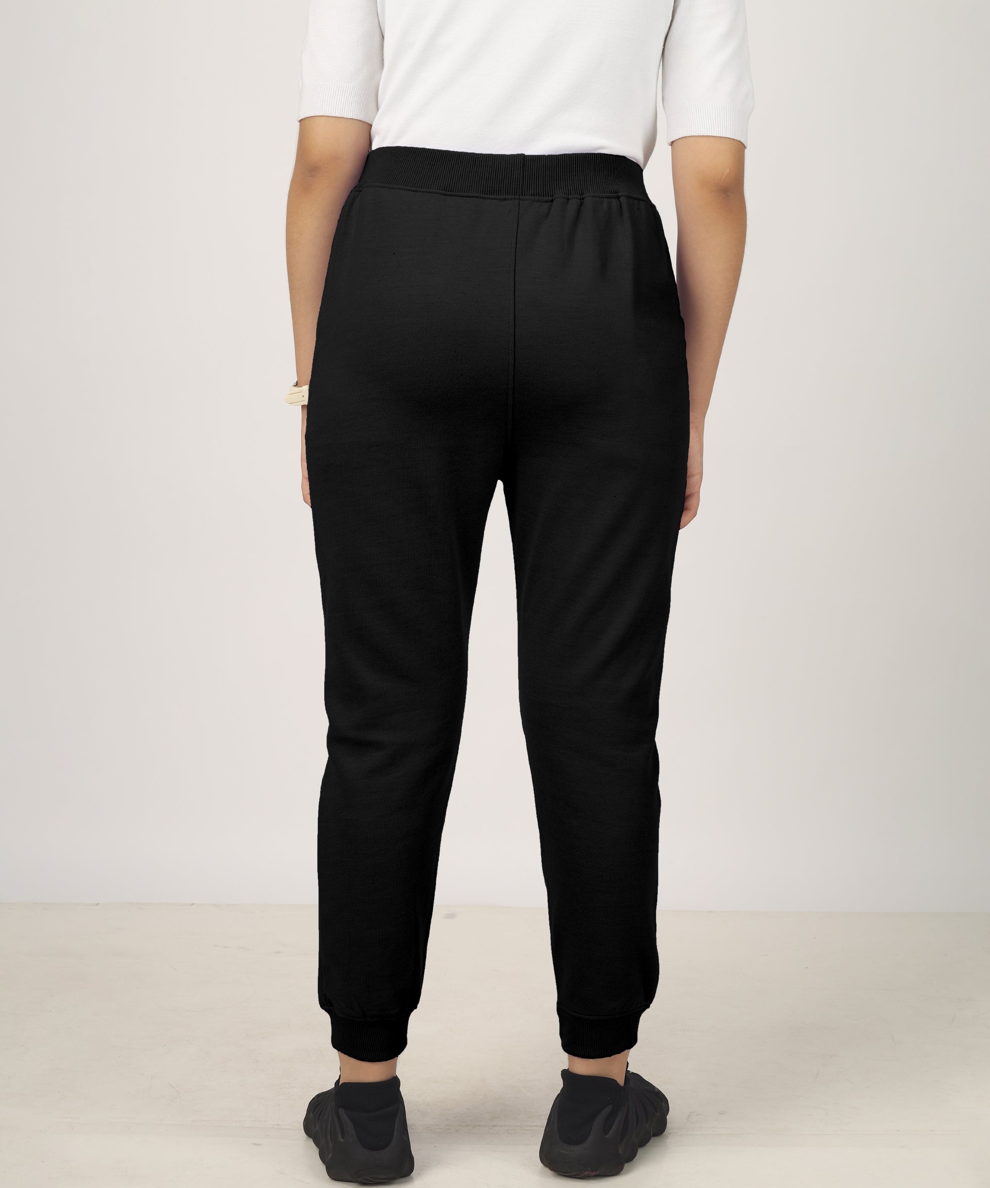 Girls Printed Premium Trouser | Black