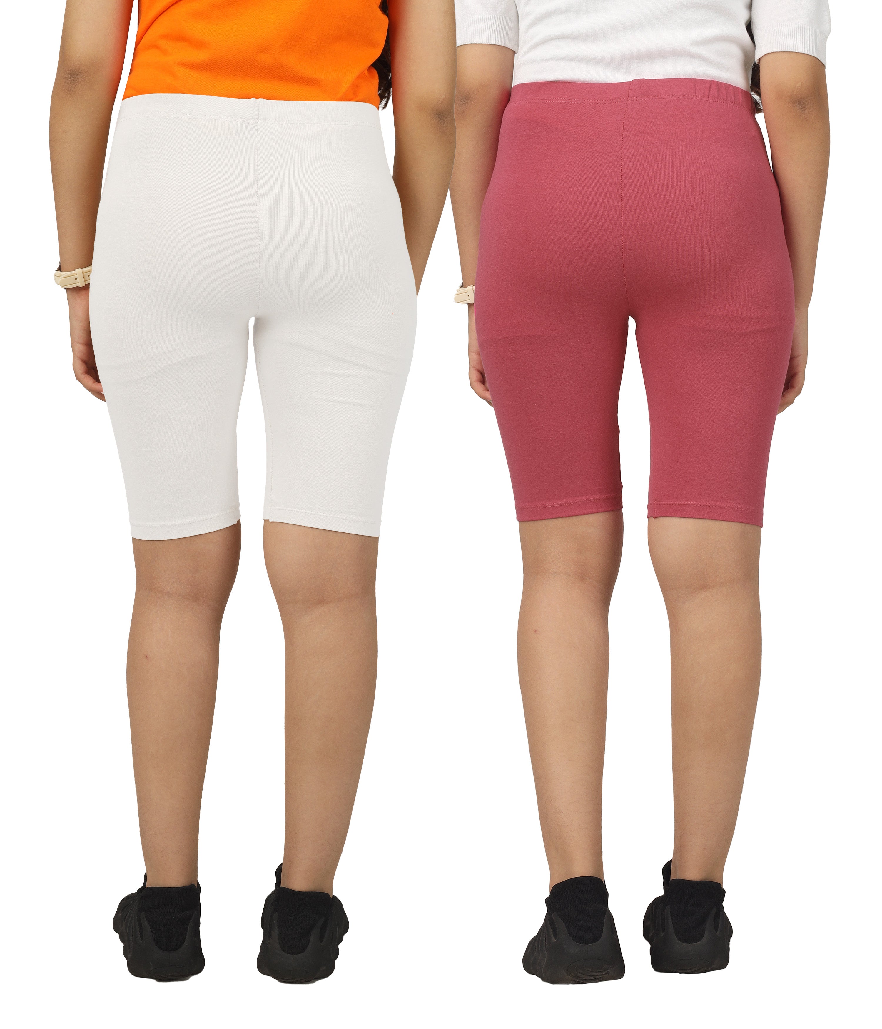 Girls Cycling Shorts | Active Wear (Pack of 2)