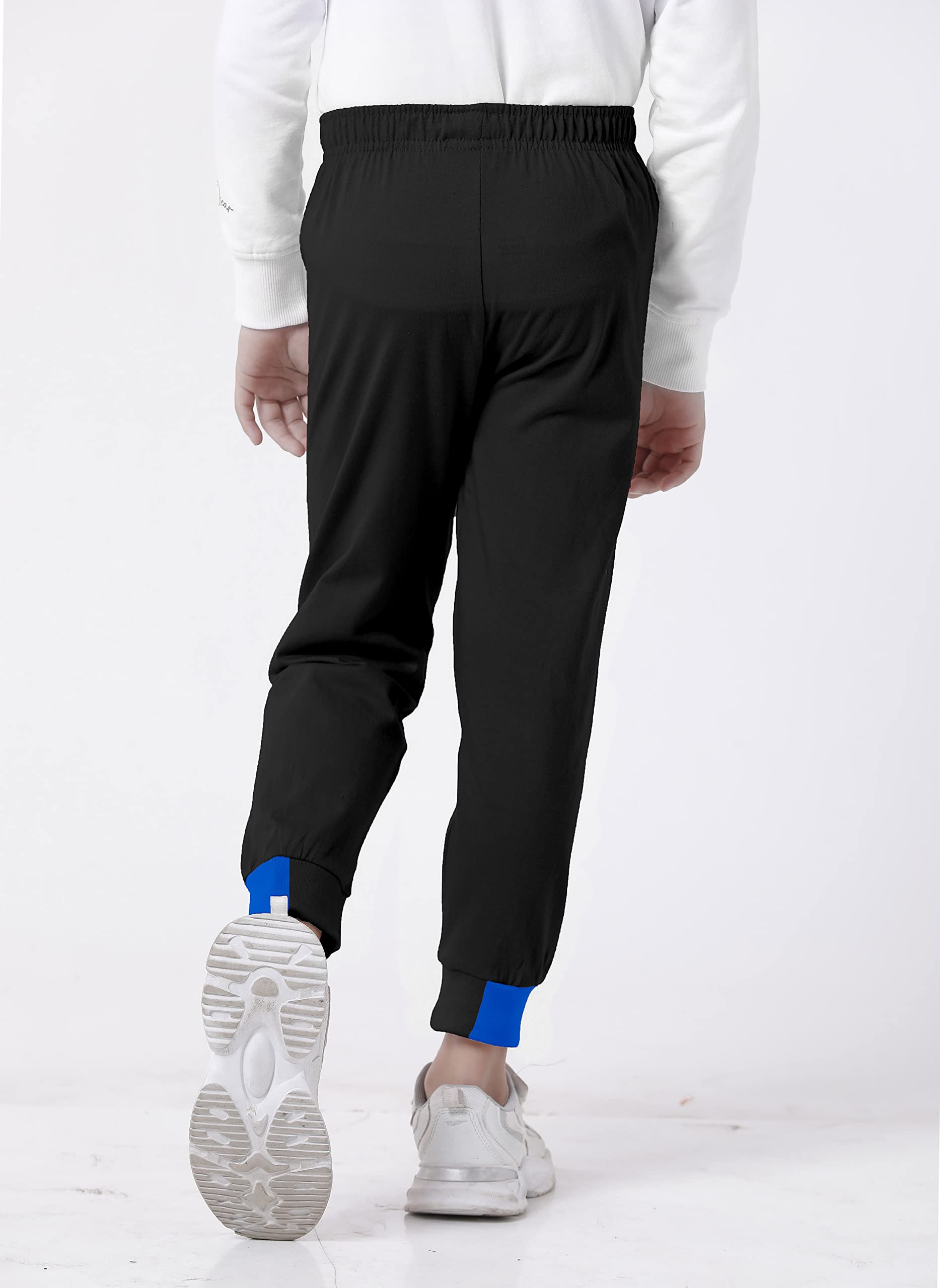 Boys and Girs Cotton Regular Fit Joggers with 2 Pockets Multicolor (Pack of 2)