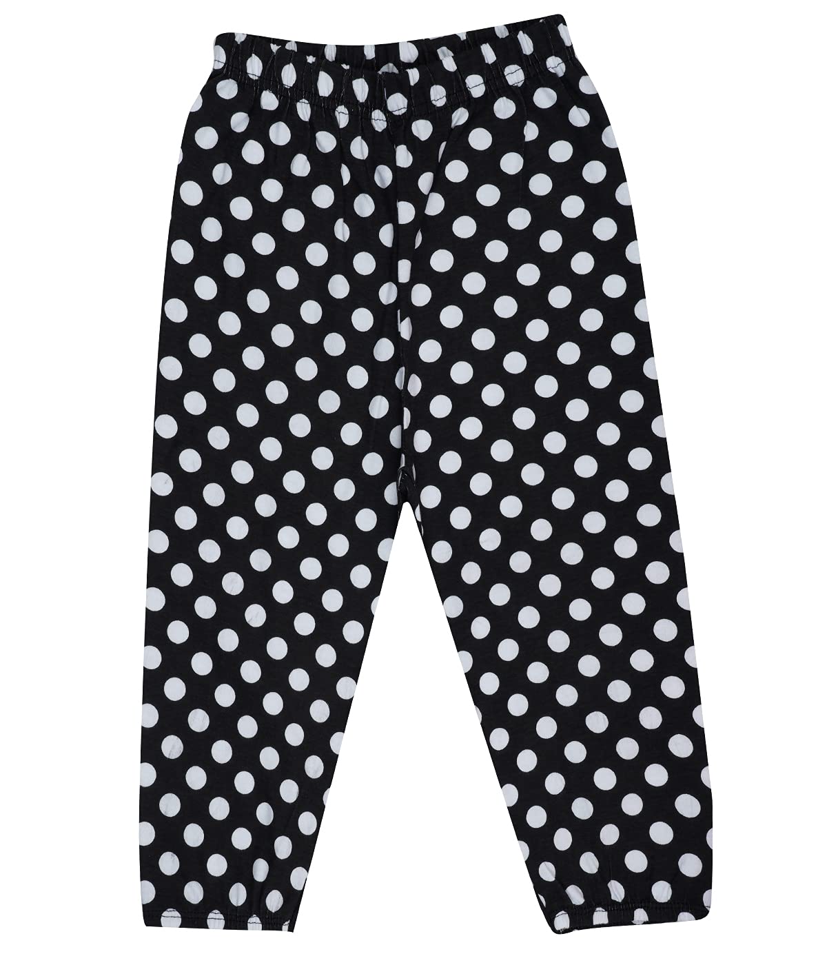 Regular Fit Dotted Printed Cotton Capri Pant for Girls - Multicolor (Pack of 3)