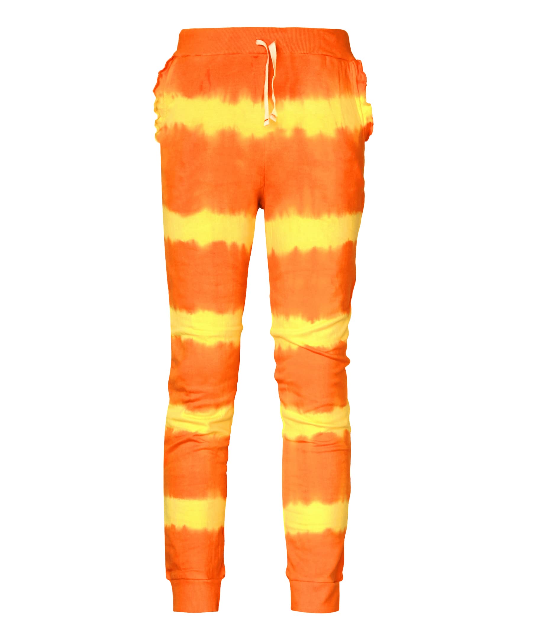 Kids Cotton Printed Joggers for Girls - Yellow