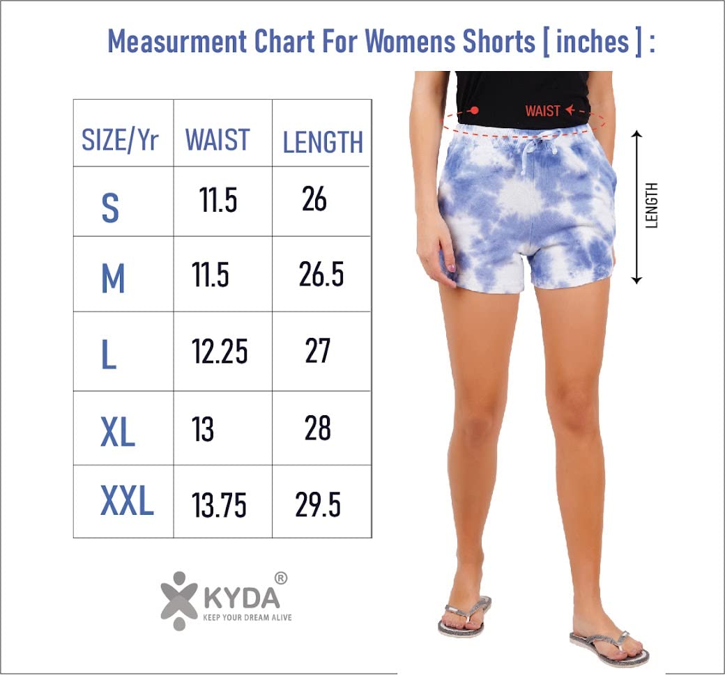 Women's Dyed Orange Casual Shorts with Pockets