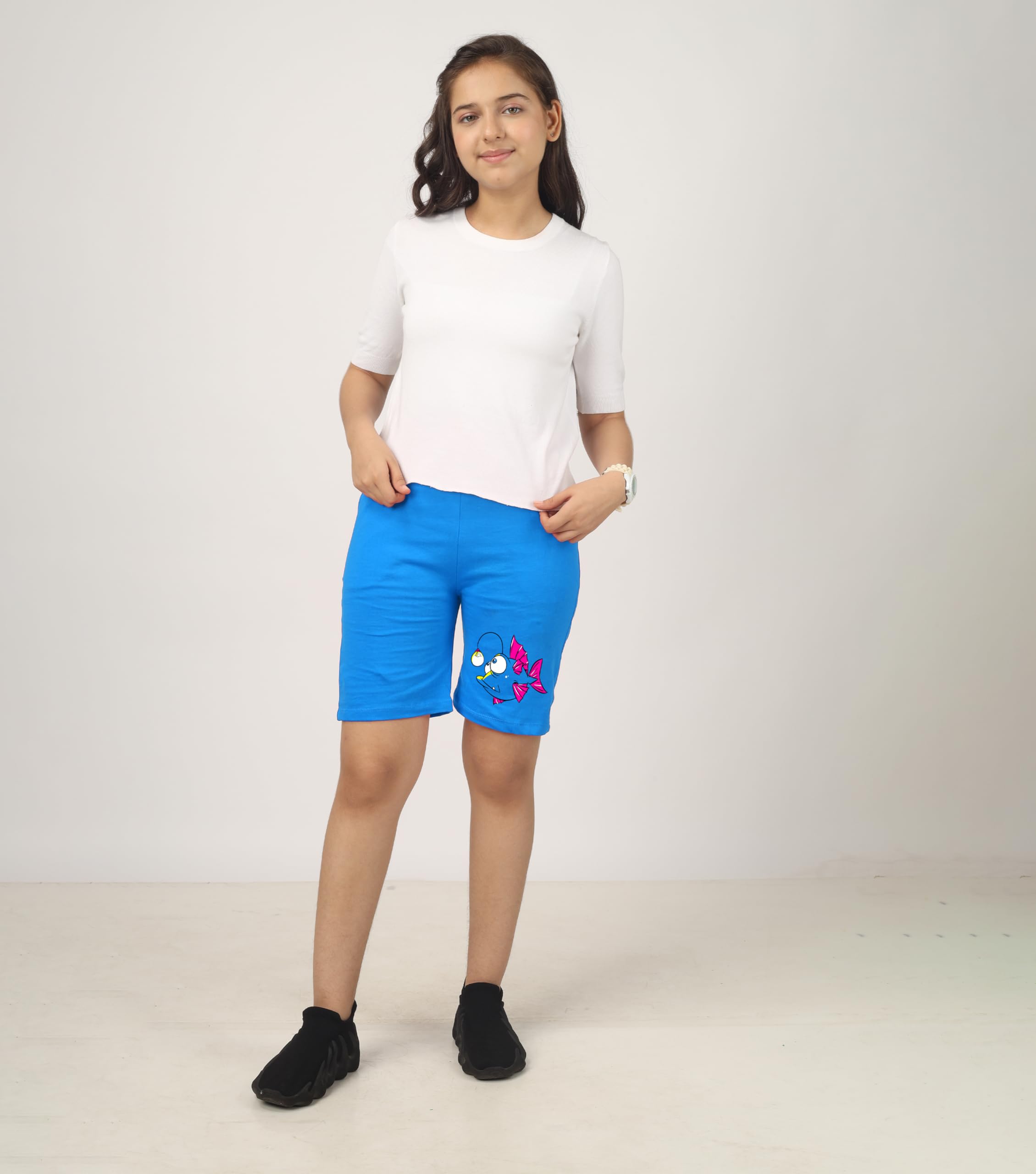 Girls Printed Shorts (Pack of 3)