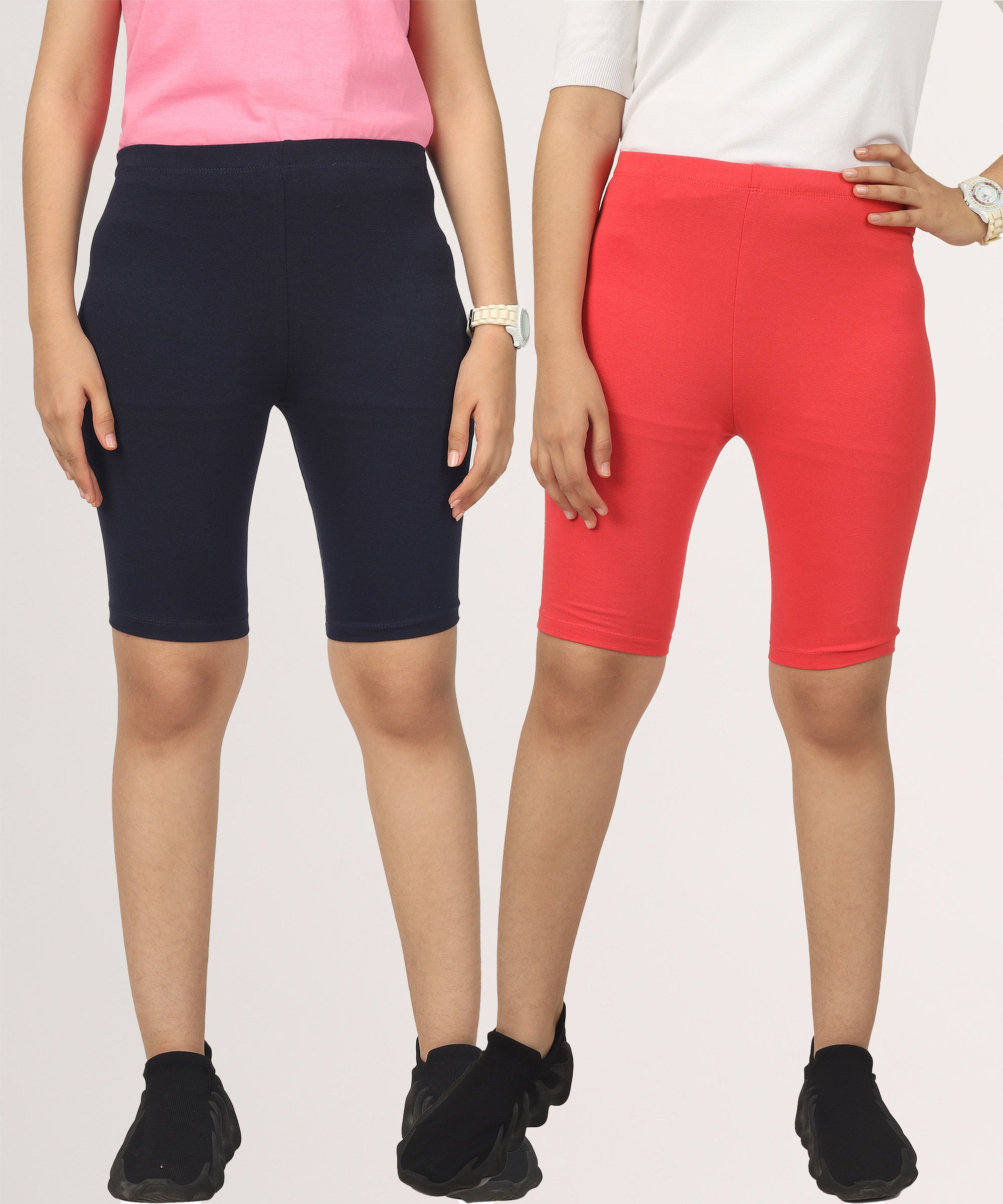 Girls Cycling Shorts | Active Wear (Pack of 2)