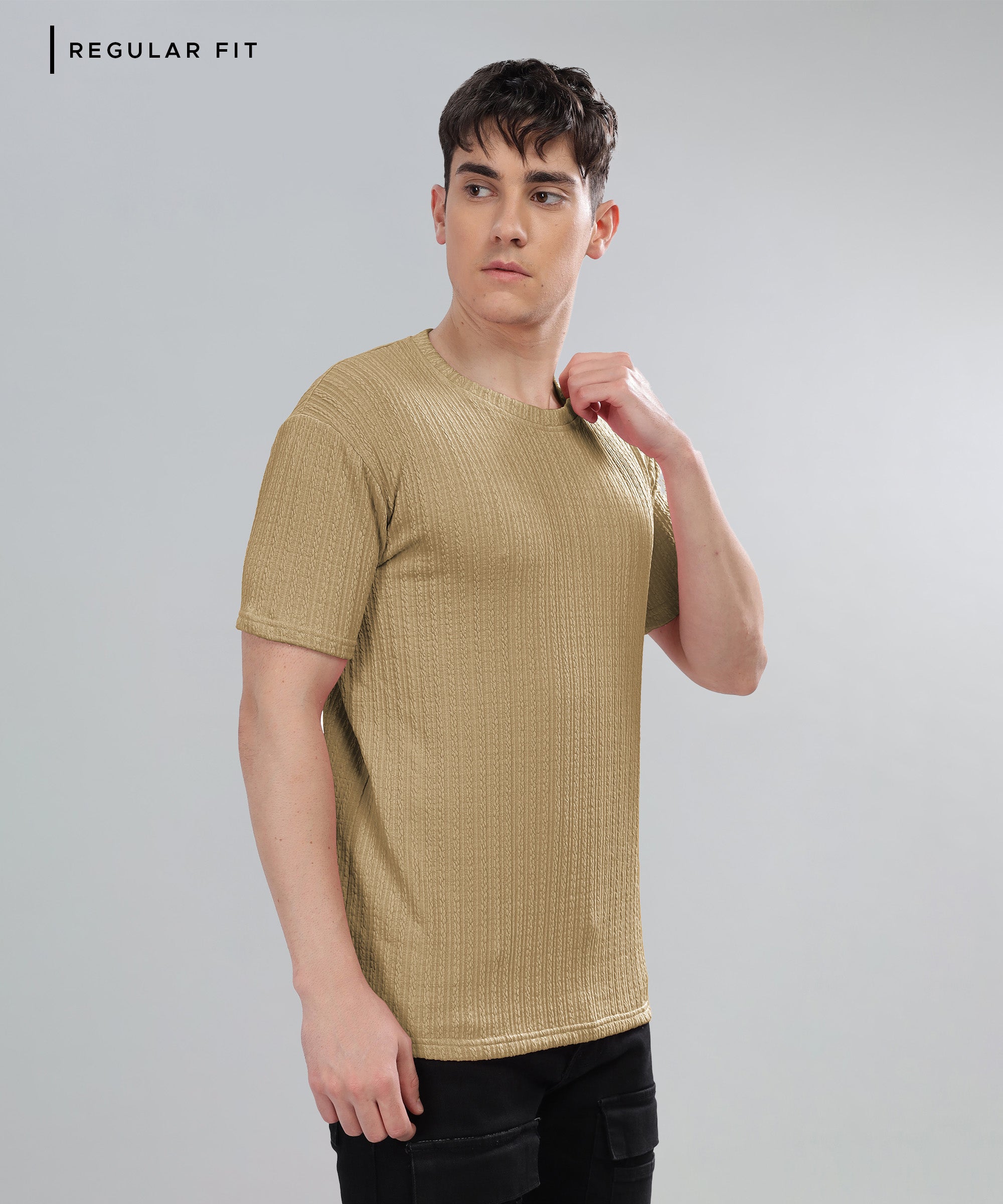 Textured T-Shirt: Regular fit