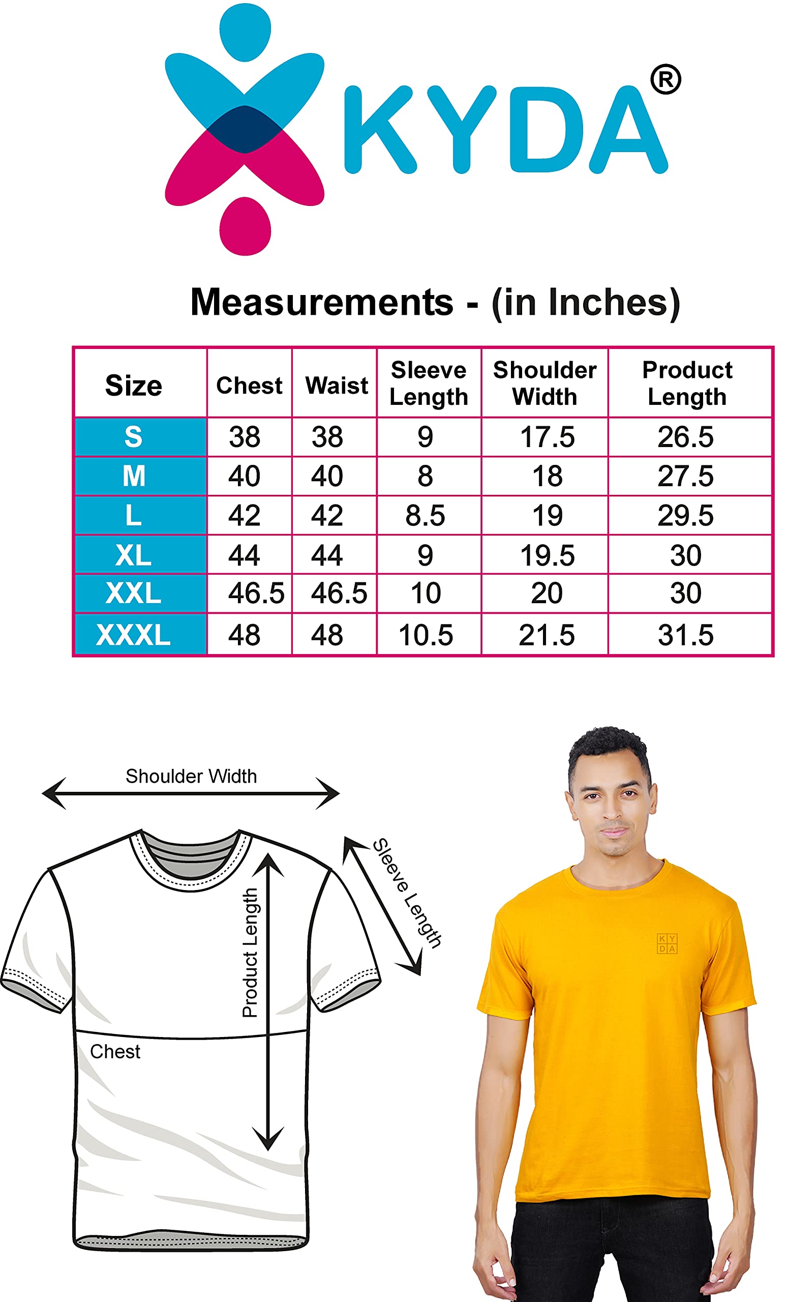 Men's Solid T-Shirt (Pack of 3)