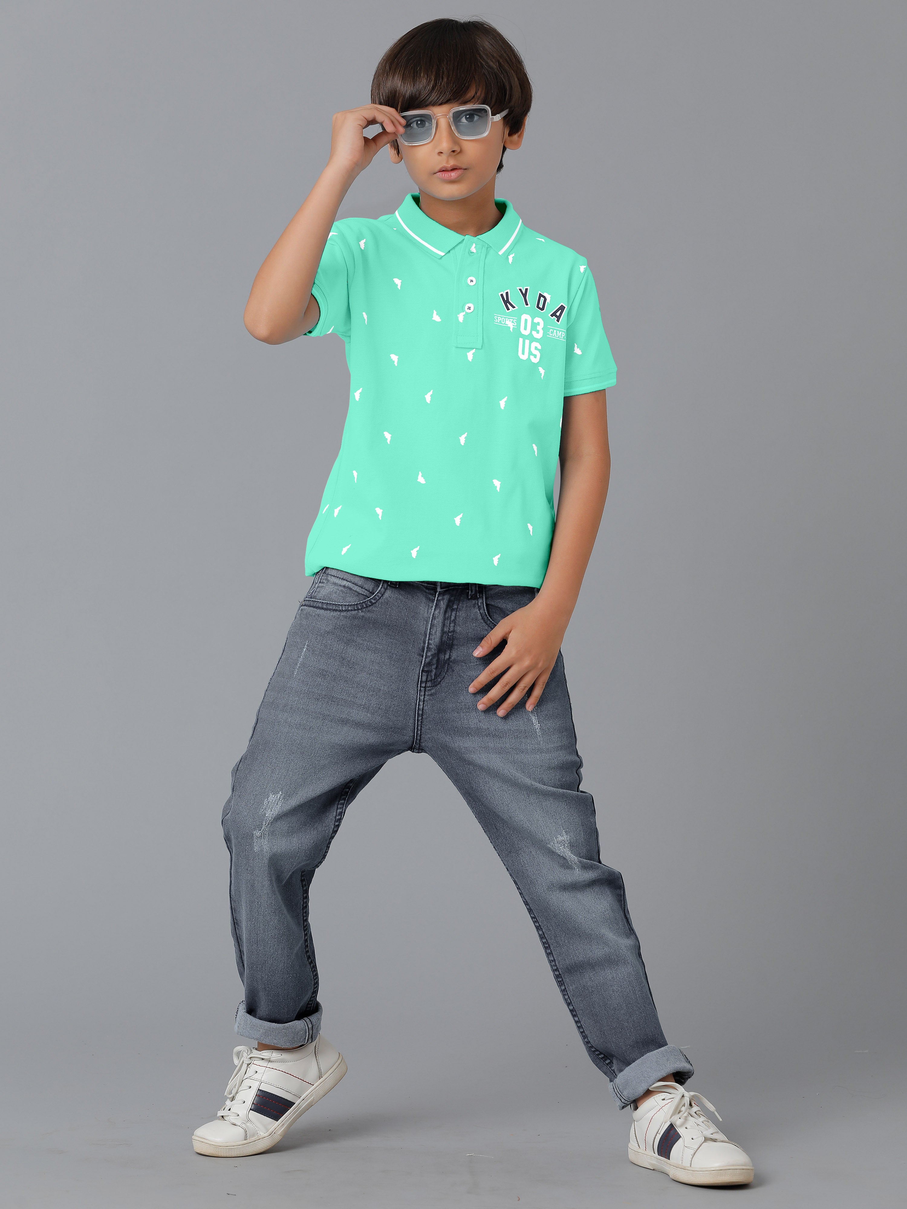 Boys Polo Collar-Shirts | Mint