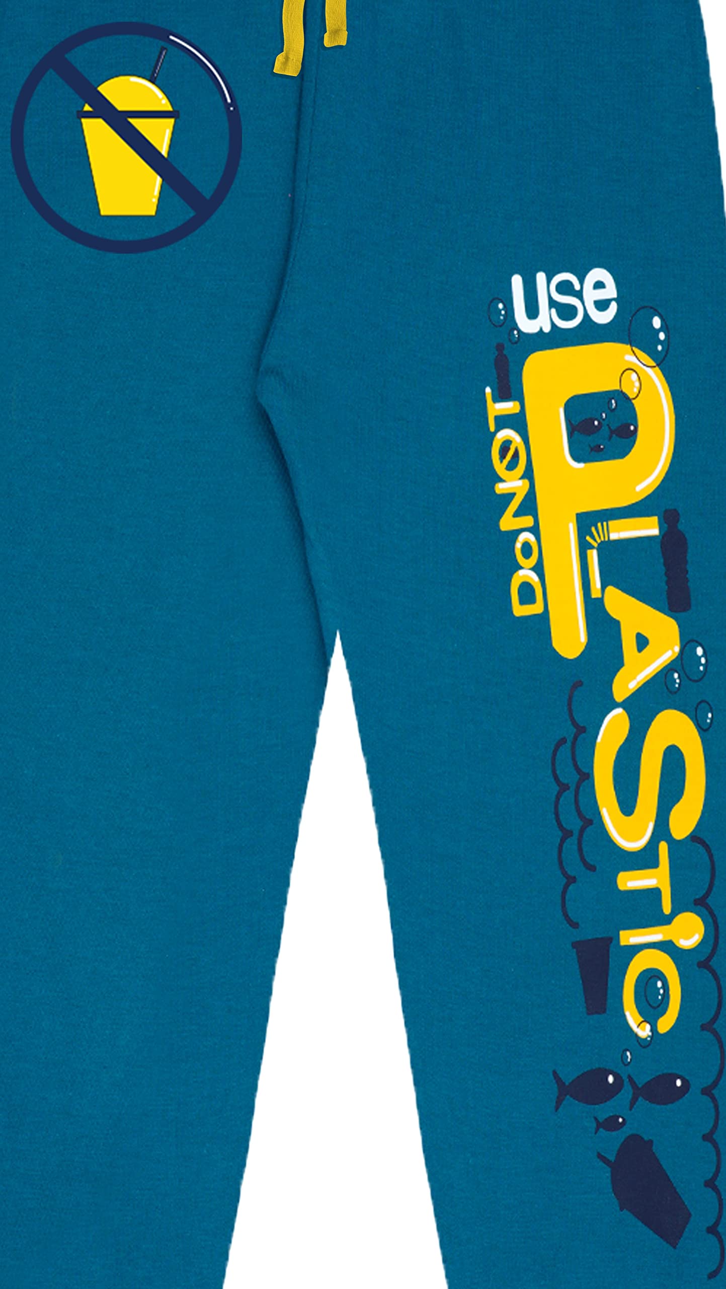 No Plastic | Boys Printed Trousers (Pack of 2)