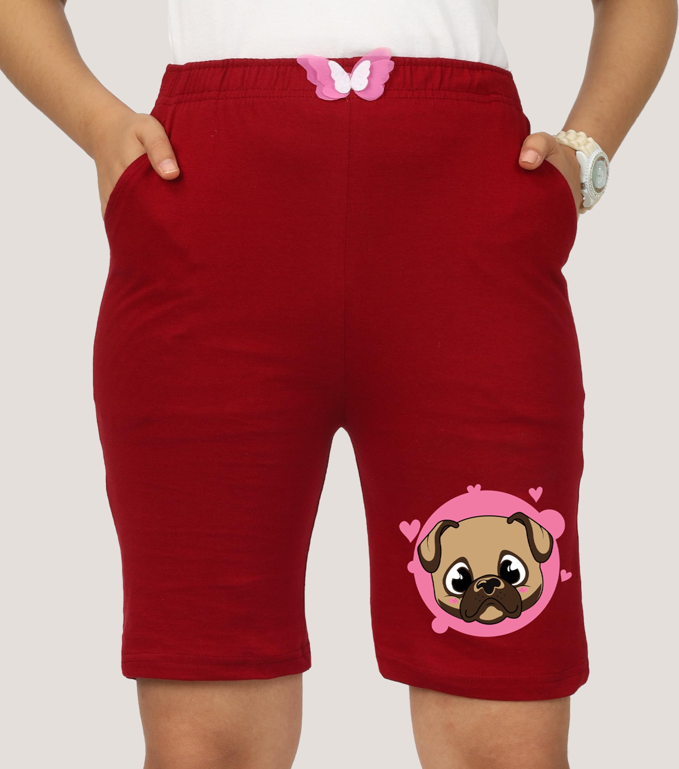 Girls Printed Shorts (Pack of 3)