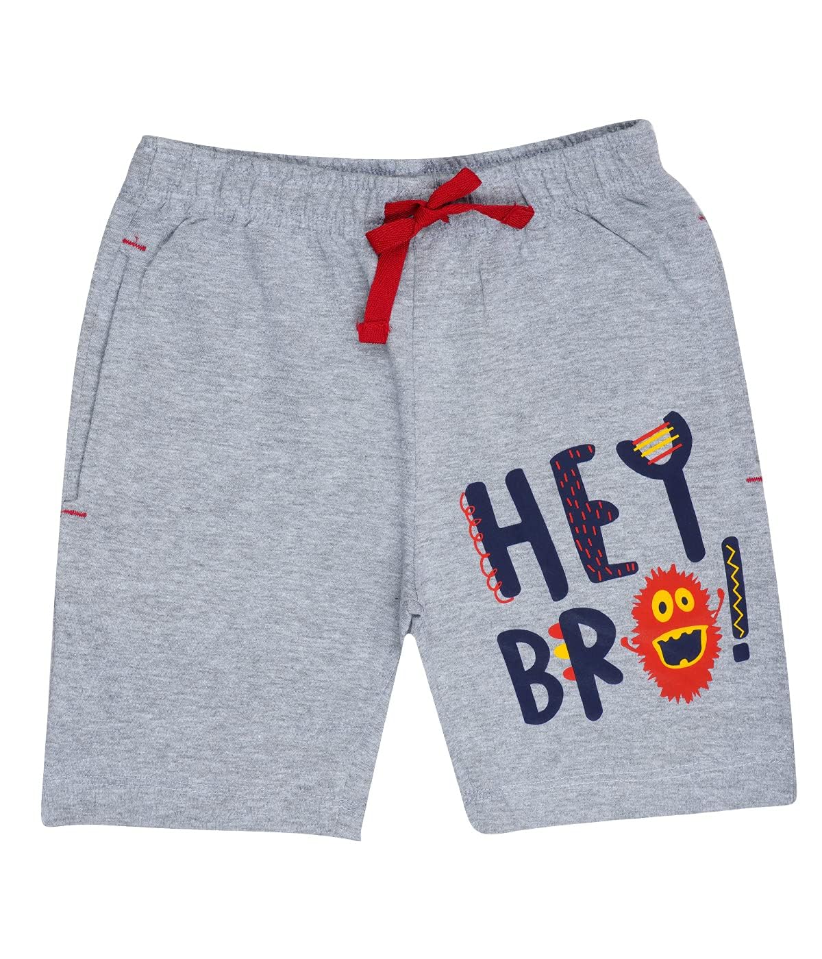 Kids Unisex Red-Melange Desert Printed Regular Fit Vintage Trousers (Pack of 2)