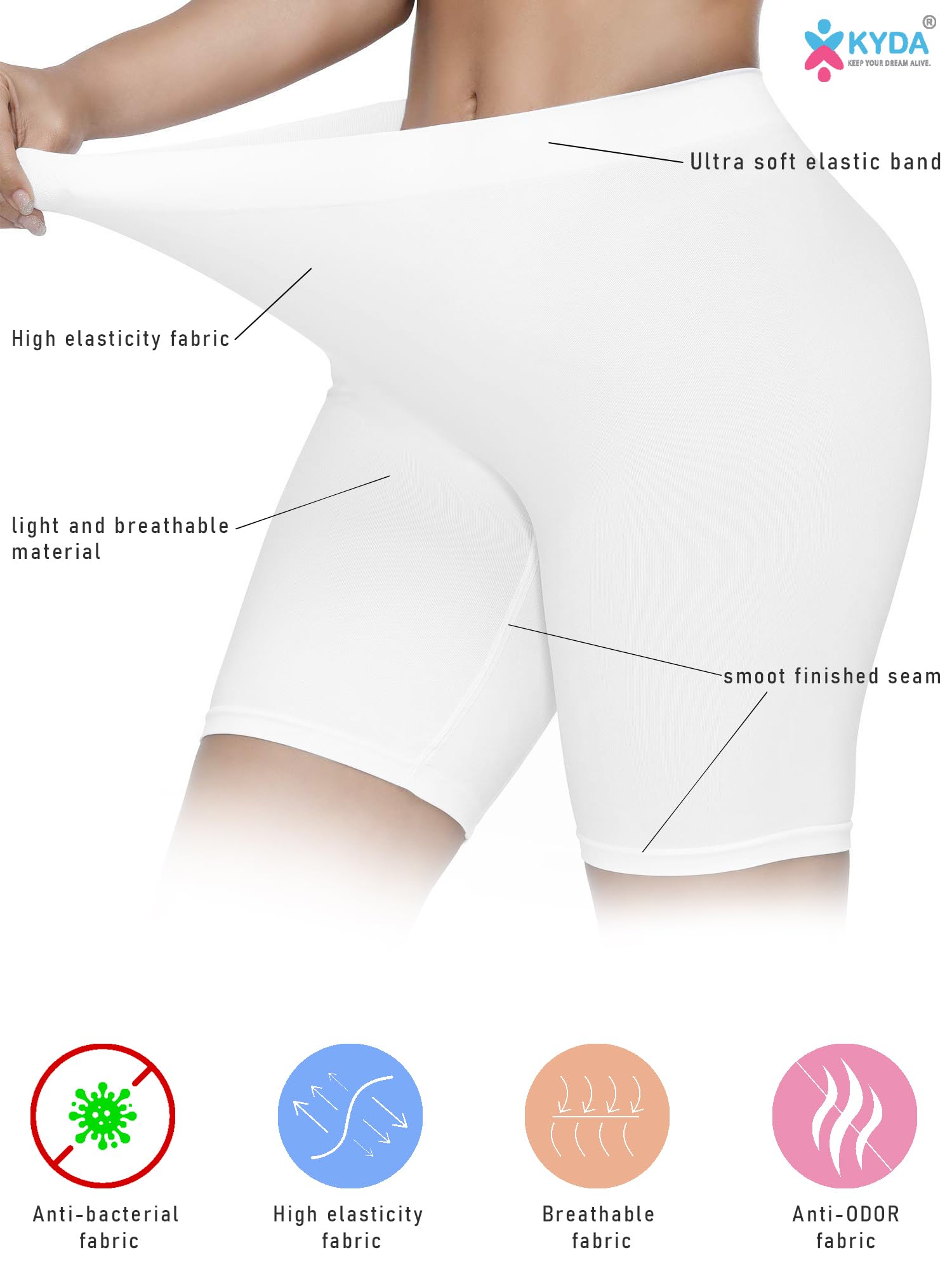 Women's Cycling Shorts | White