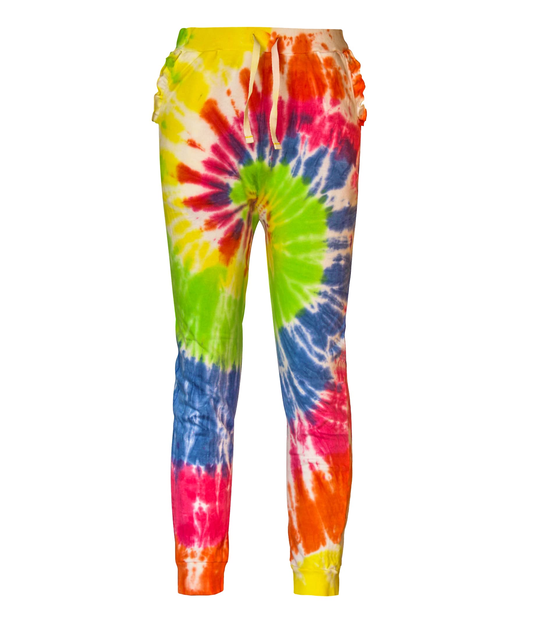 Kids Cotton Printed Joggers for Girls - Pink