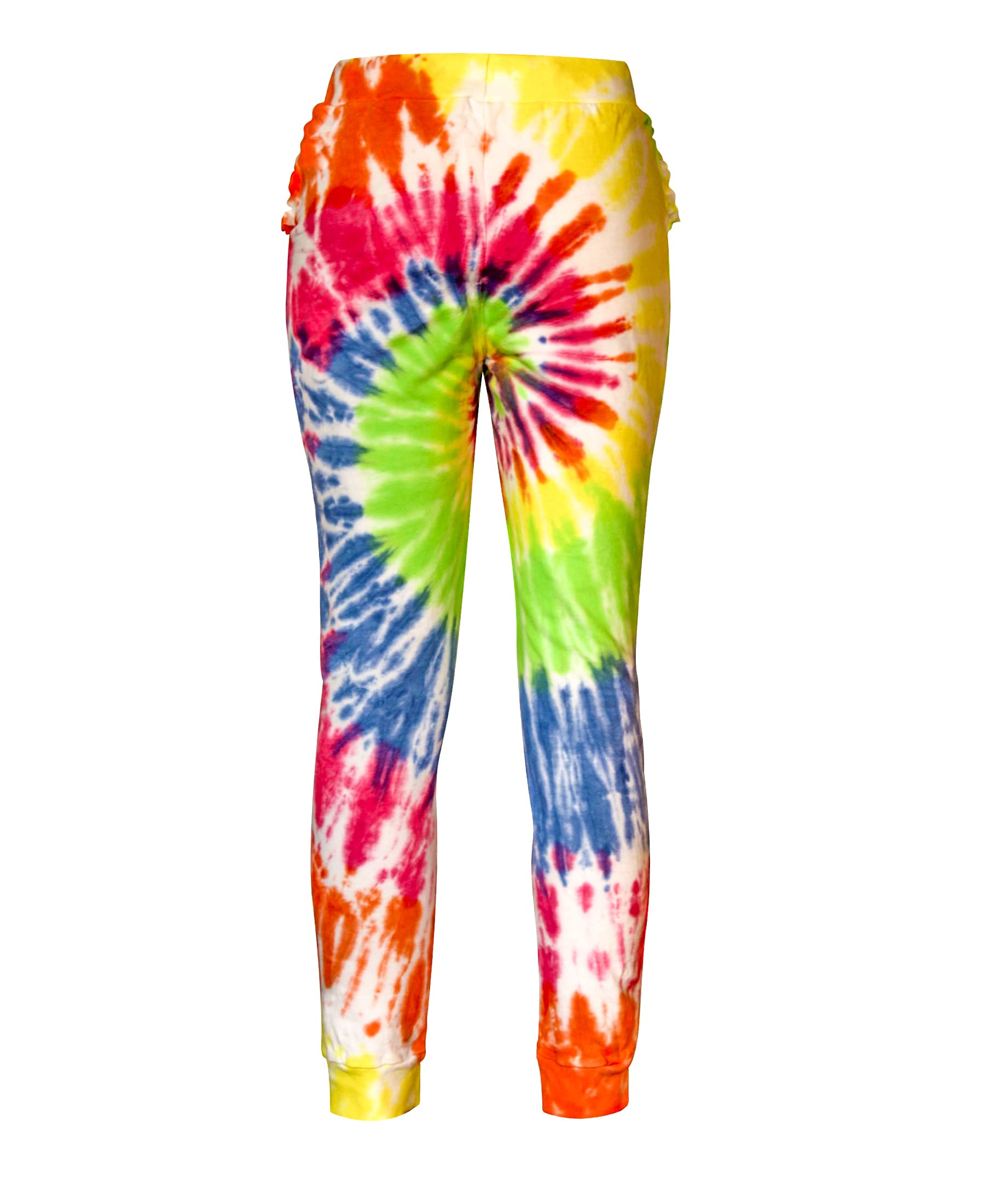 Kids Cotton Printed Joggers for Girls - Pink