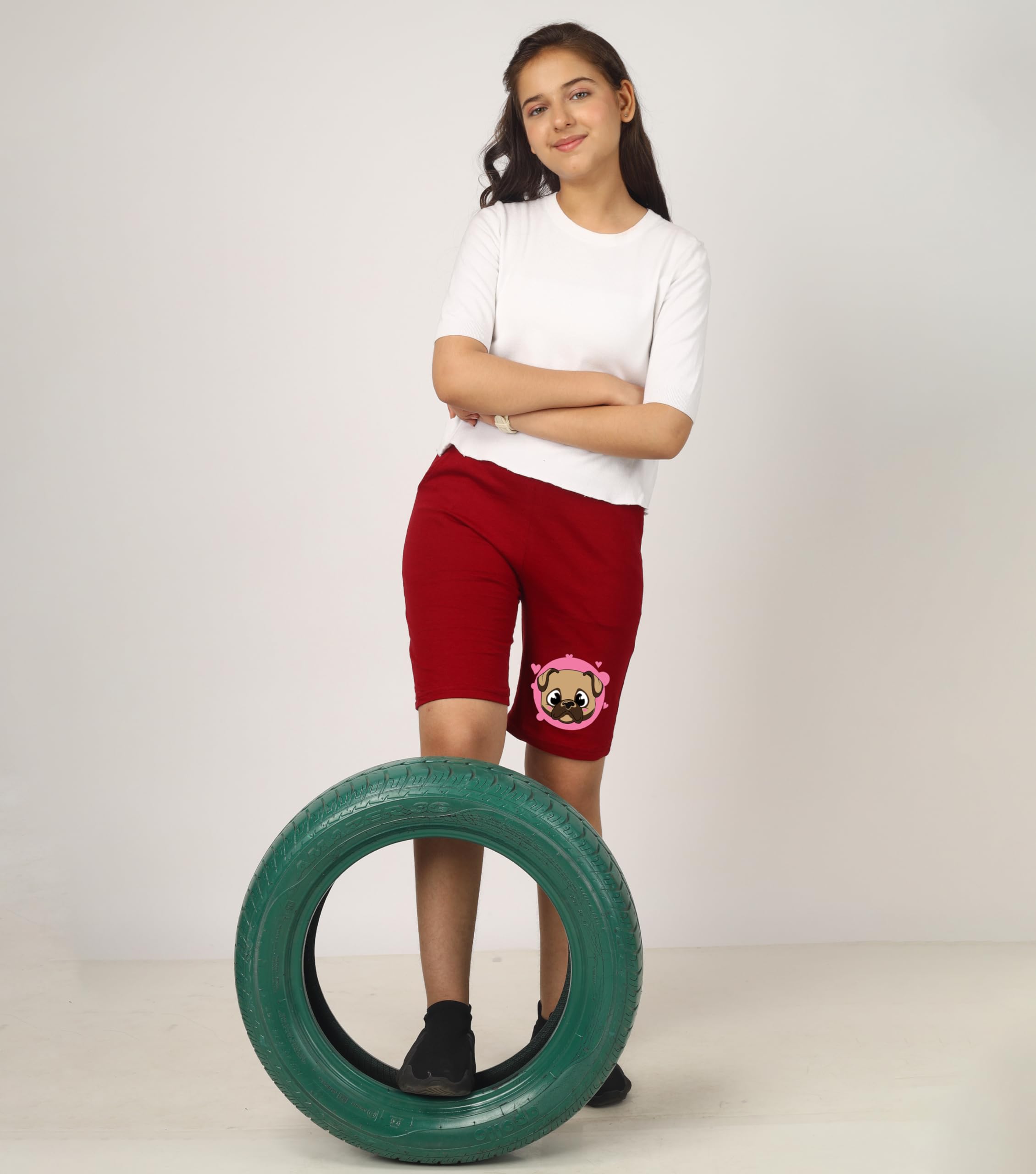 Girls Printed Shorts (Pack of 3)