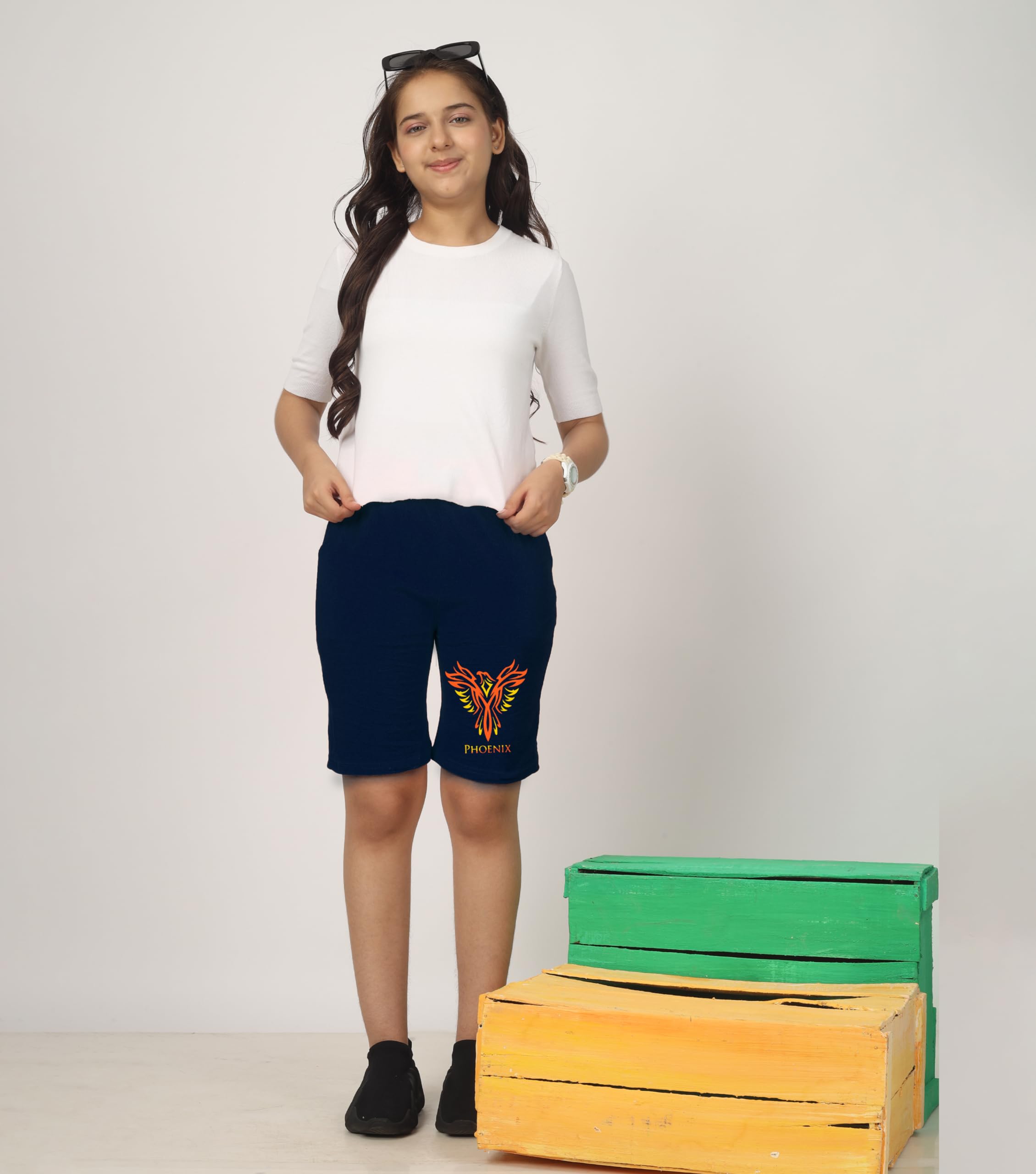 Girls Printed Shorts (Pack of 3)