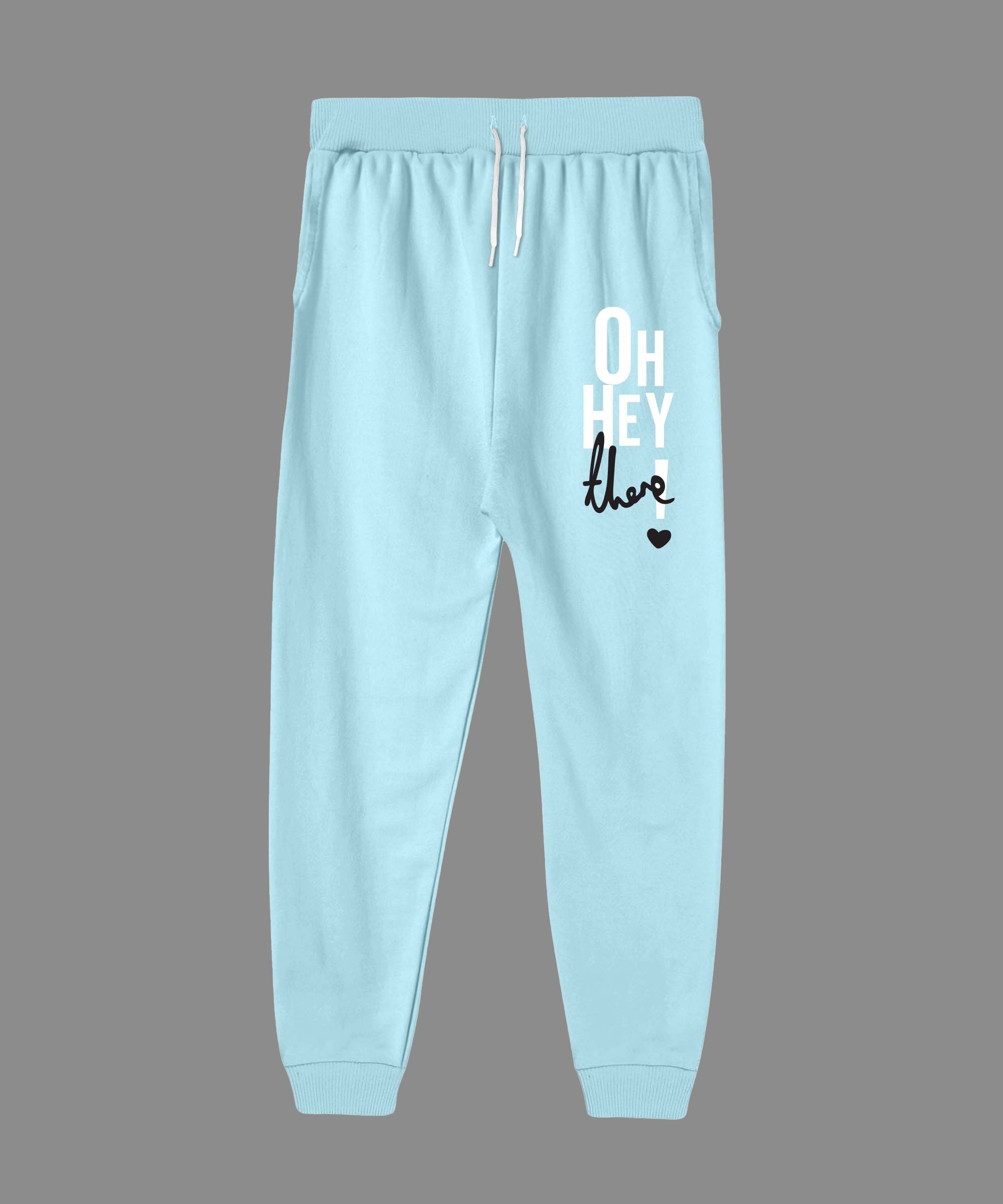 Girls Printed Premium Trouser | Sky blue 1