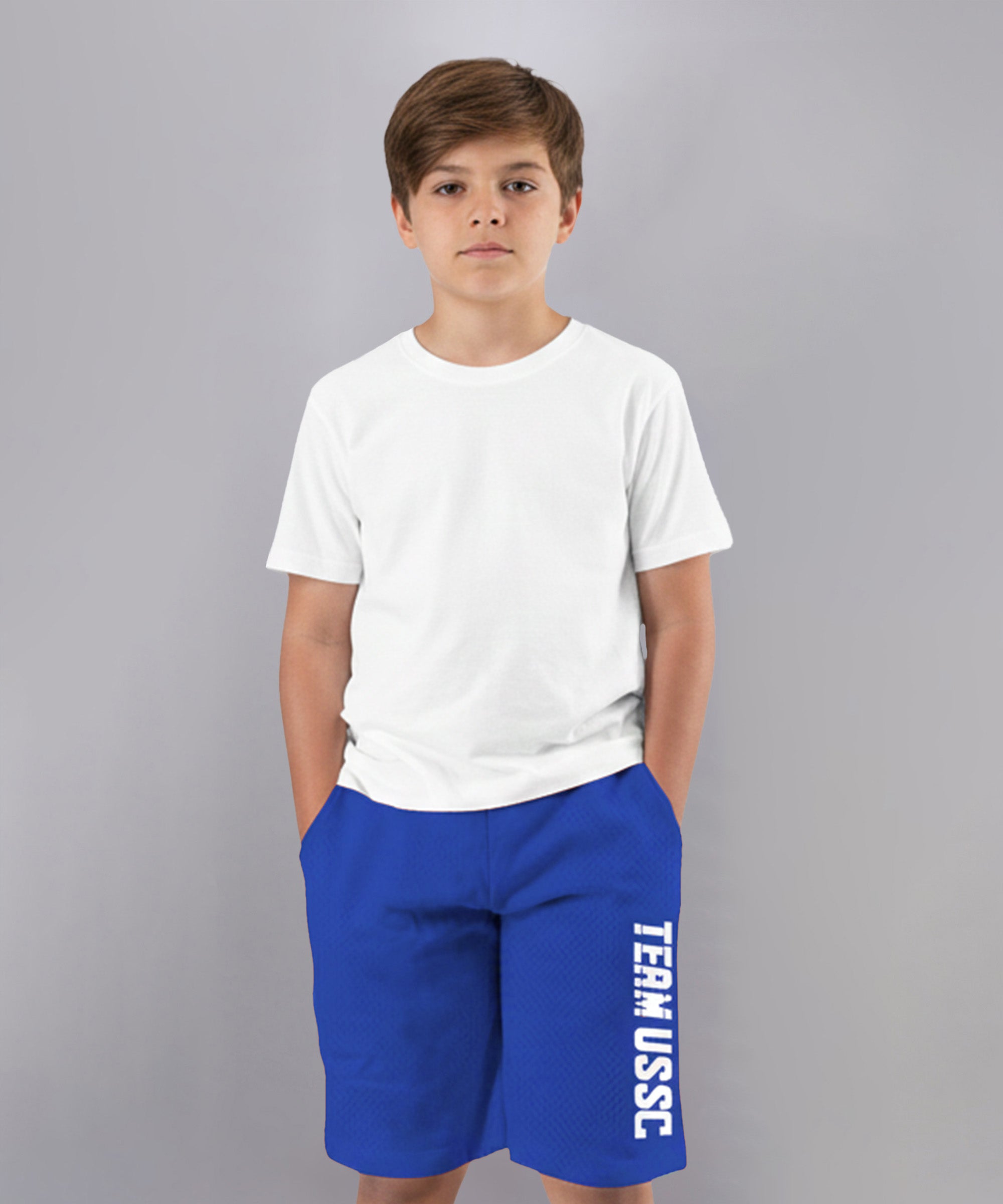 Boys Cotton Printed Bermuda USSC Shorts
